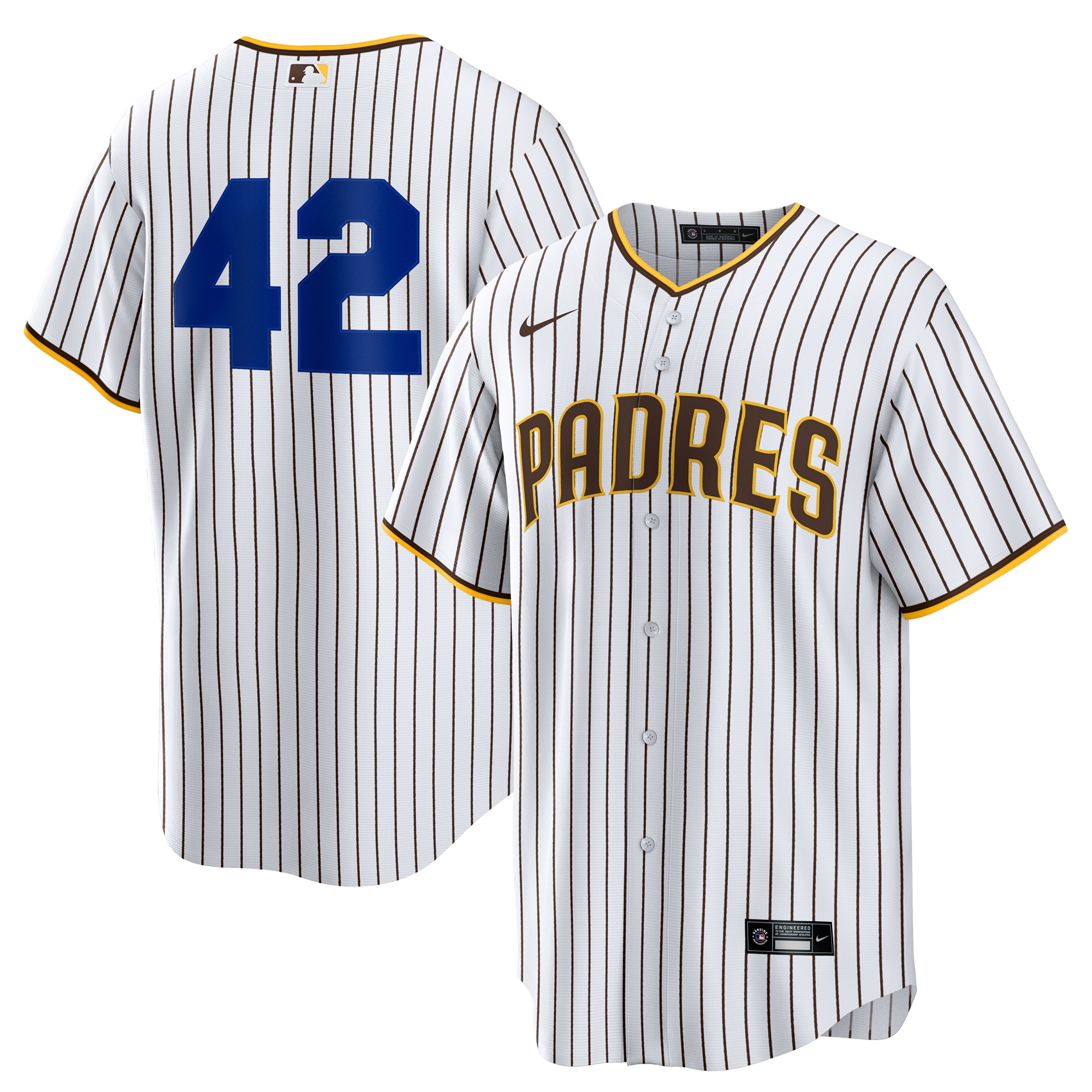 San Diego Padres Home 2025 Jackie Robinson Day Jersey - White