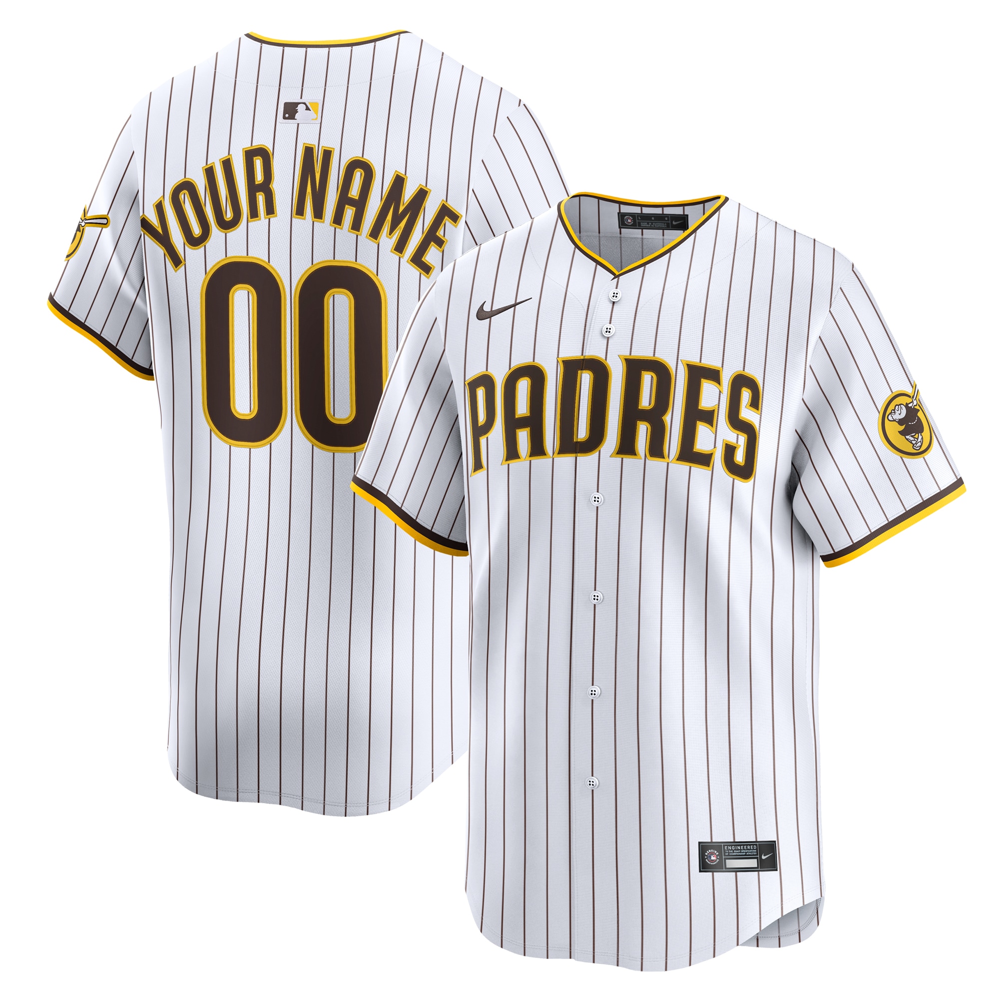 San Diego Padres Home Limited Custom Jersey - White
