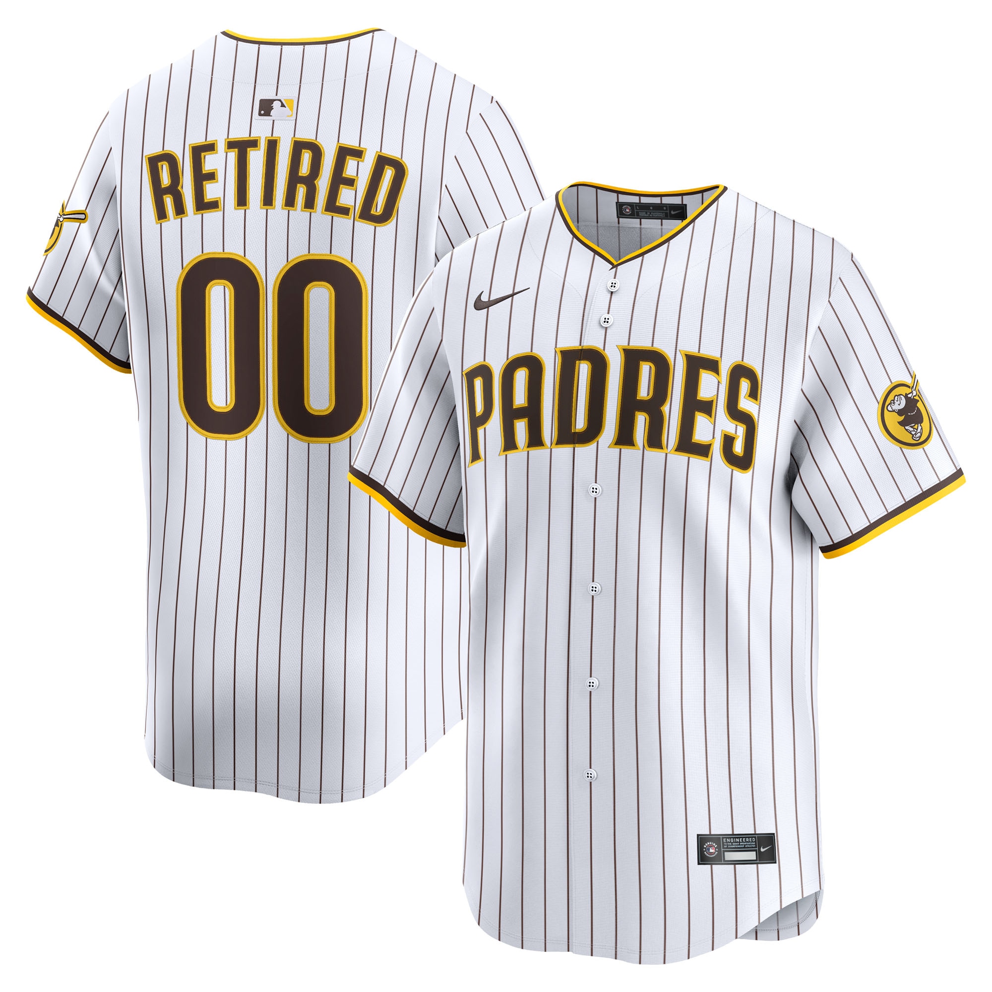 San Diego Padres Home Limited Pick-A-Player Retired Roster Jersey - White