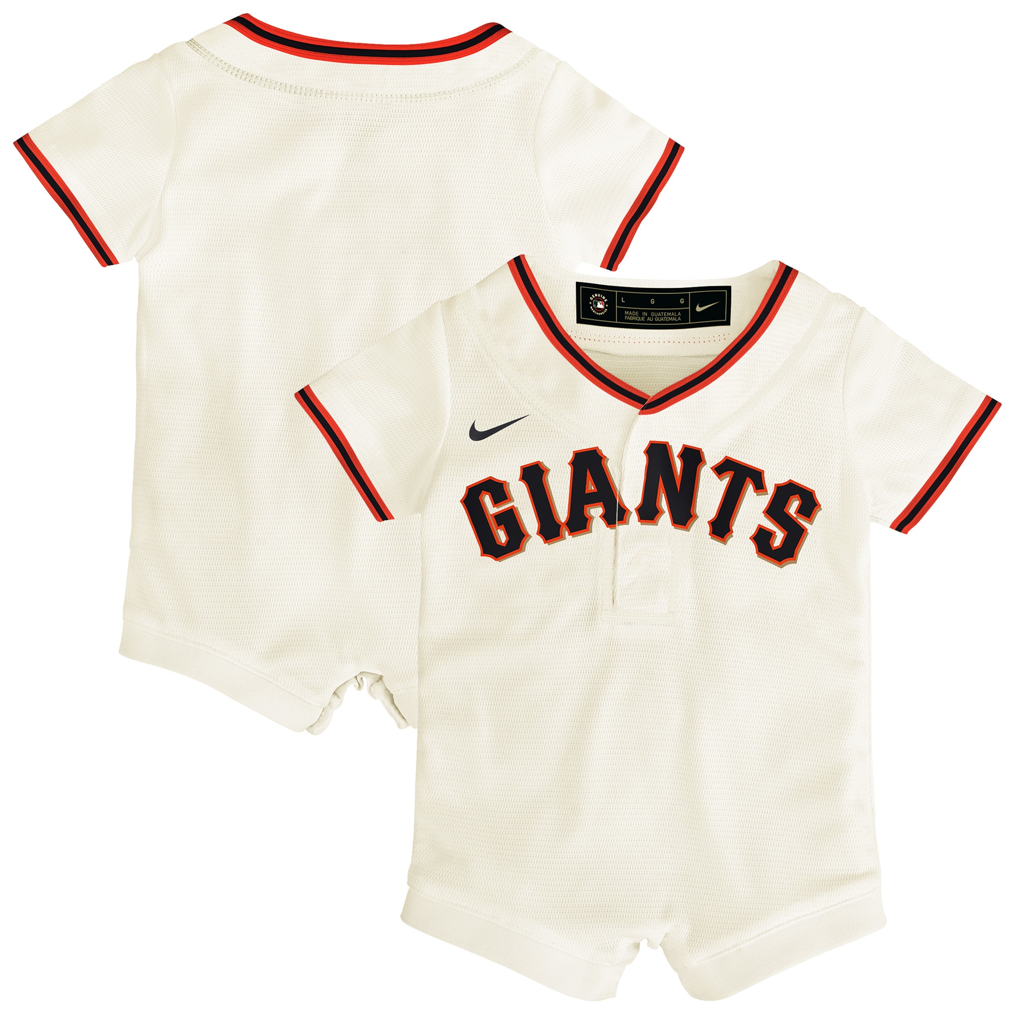 San Francisco Giants Infant Home Romper Jersey - Cream