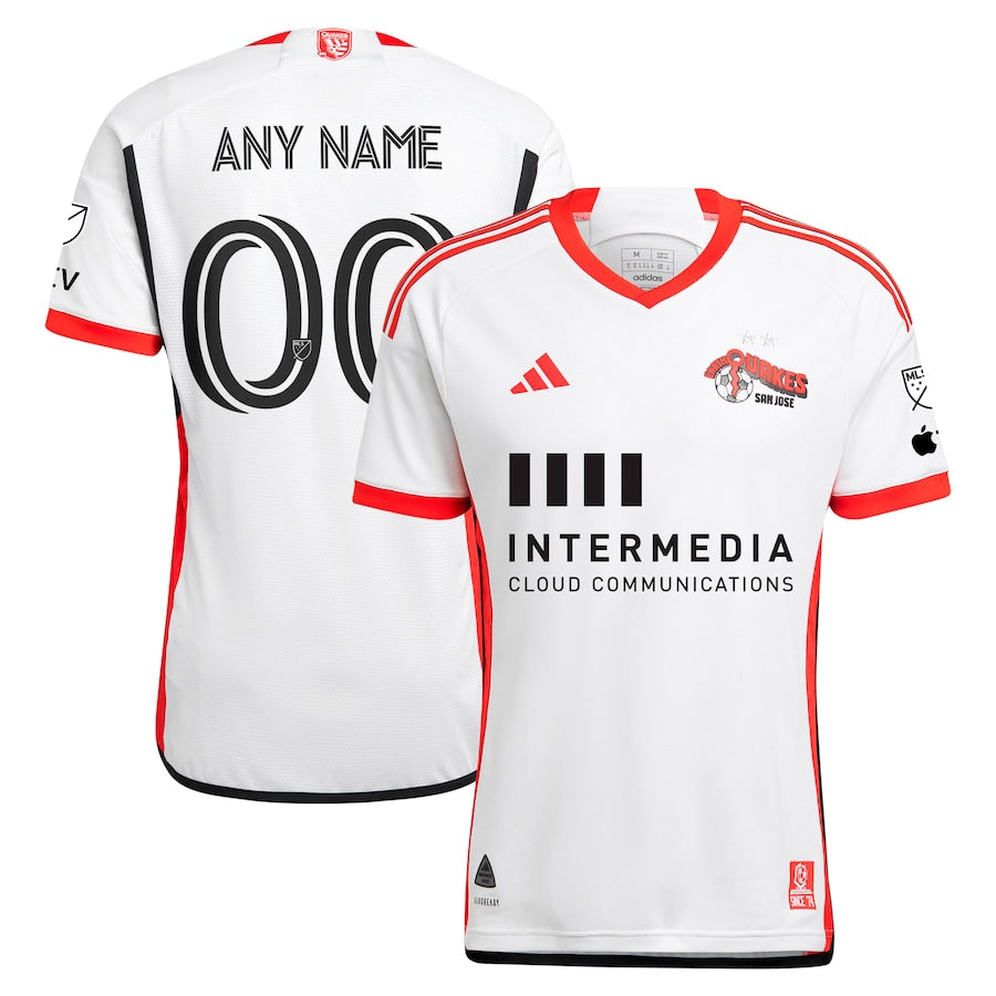 San Jose Away Jersey - Adidas San Jose Earthquakes Away - White