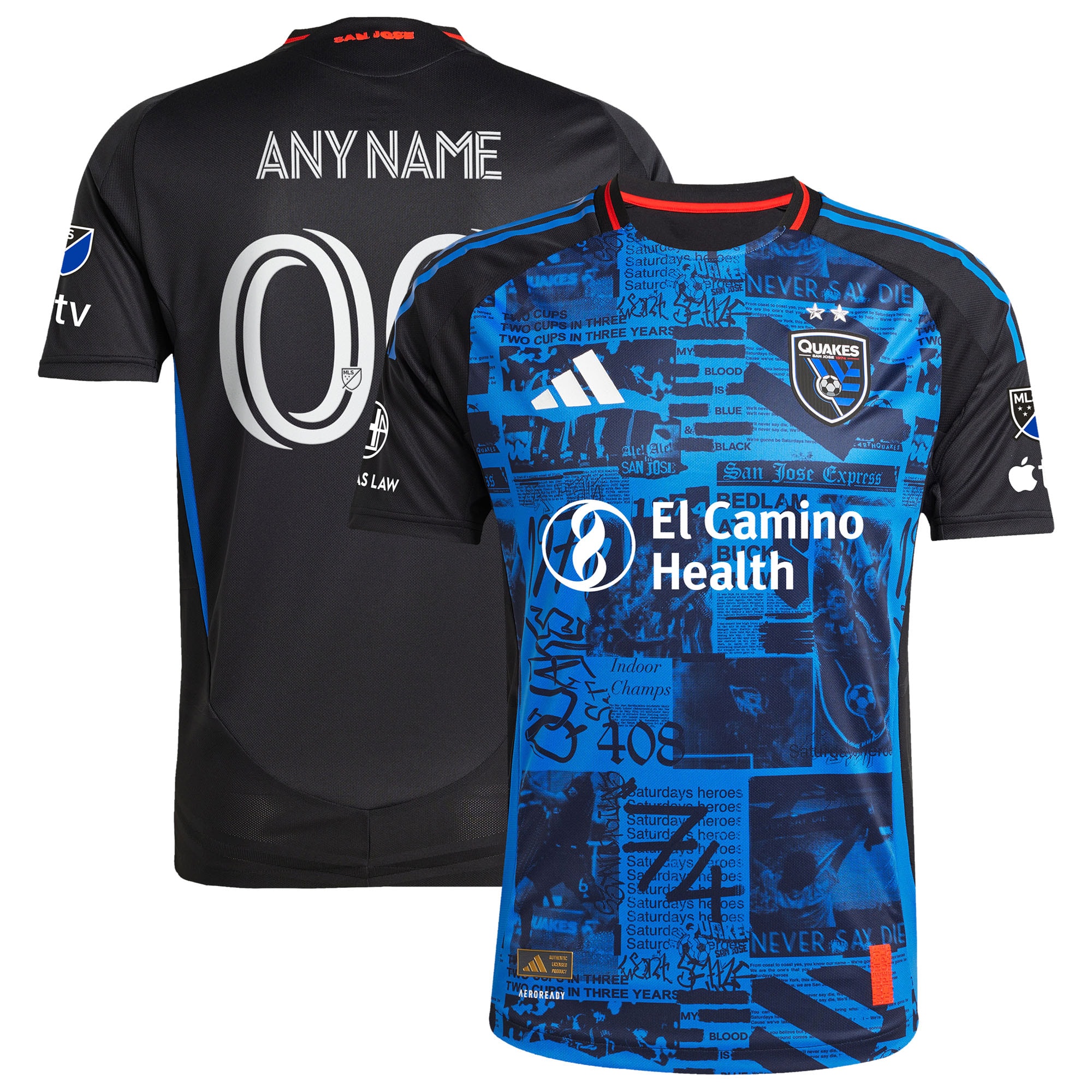 San Jose Earthquakes 2025 Headliner Custom Jersey