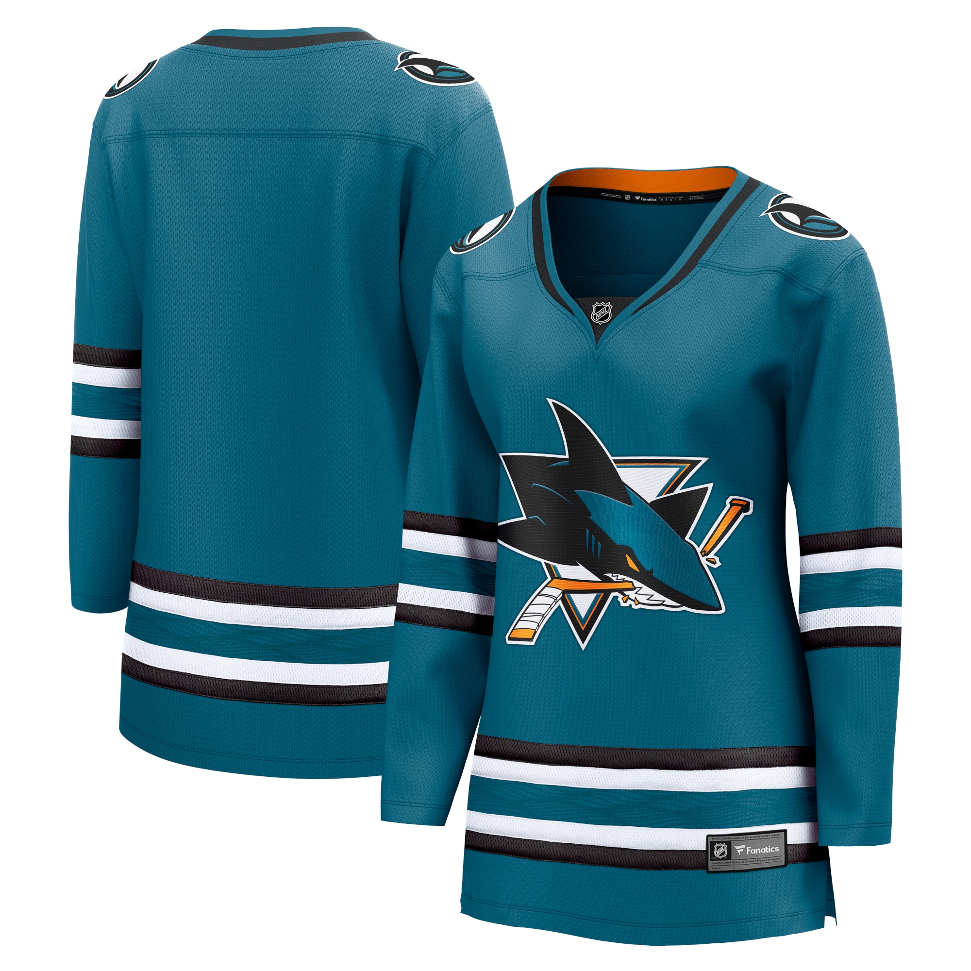 San Jose Sharks Fanatics Women's Home Breakaway Jersey - Teal