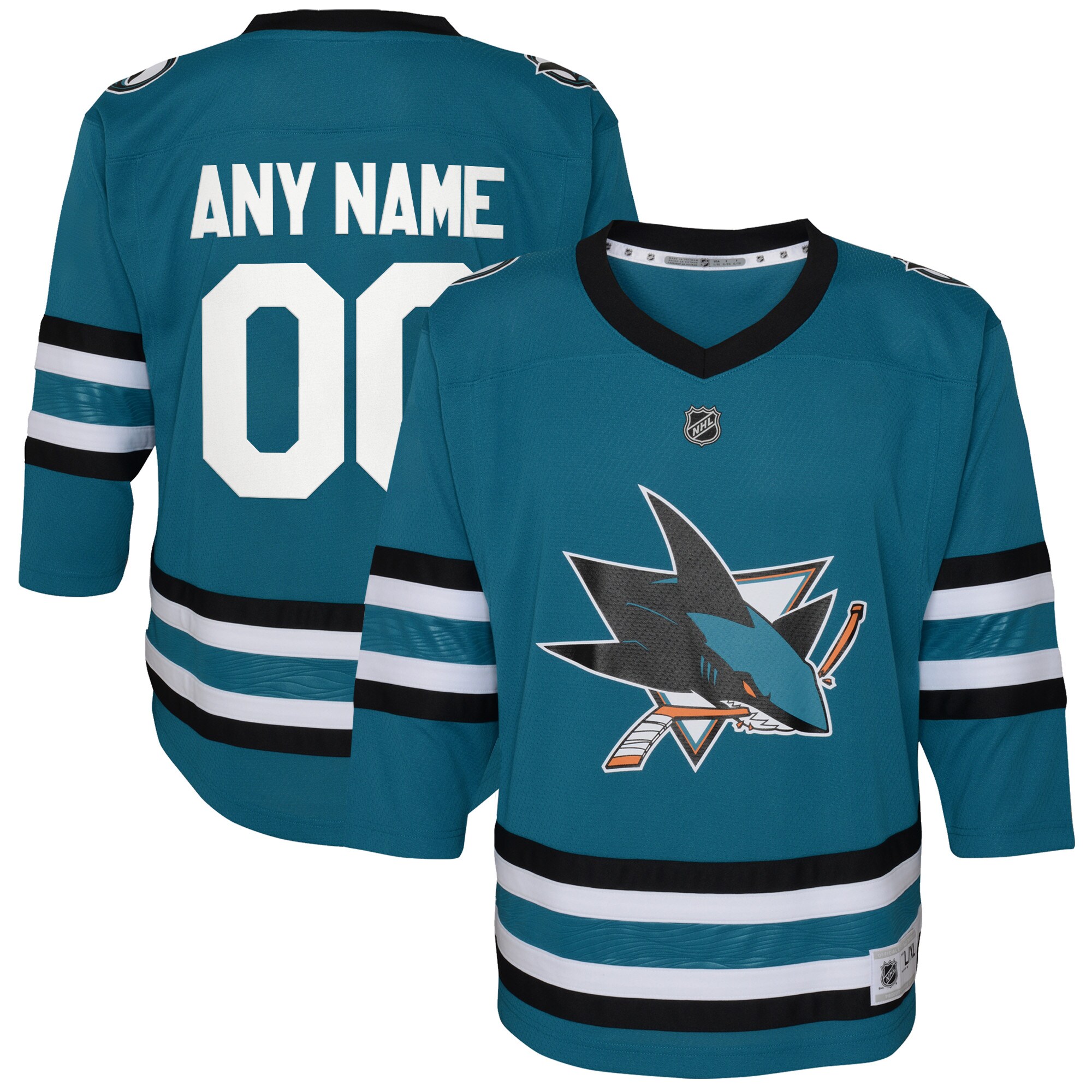 San Jose Sharks Teal Jersey - Customizable NHL Gear