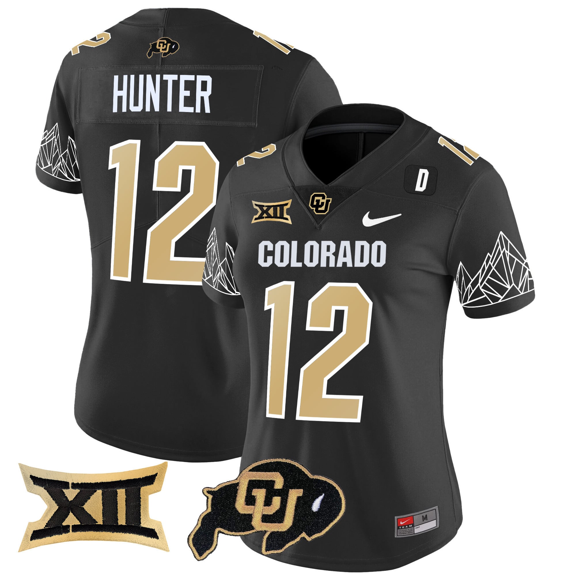 Alternative view of Sanders Colorado Buffaloes Black Jersey - Nike - #2