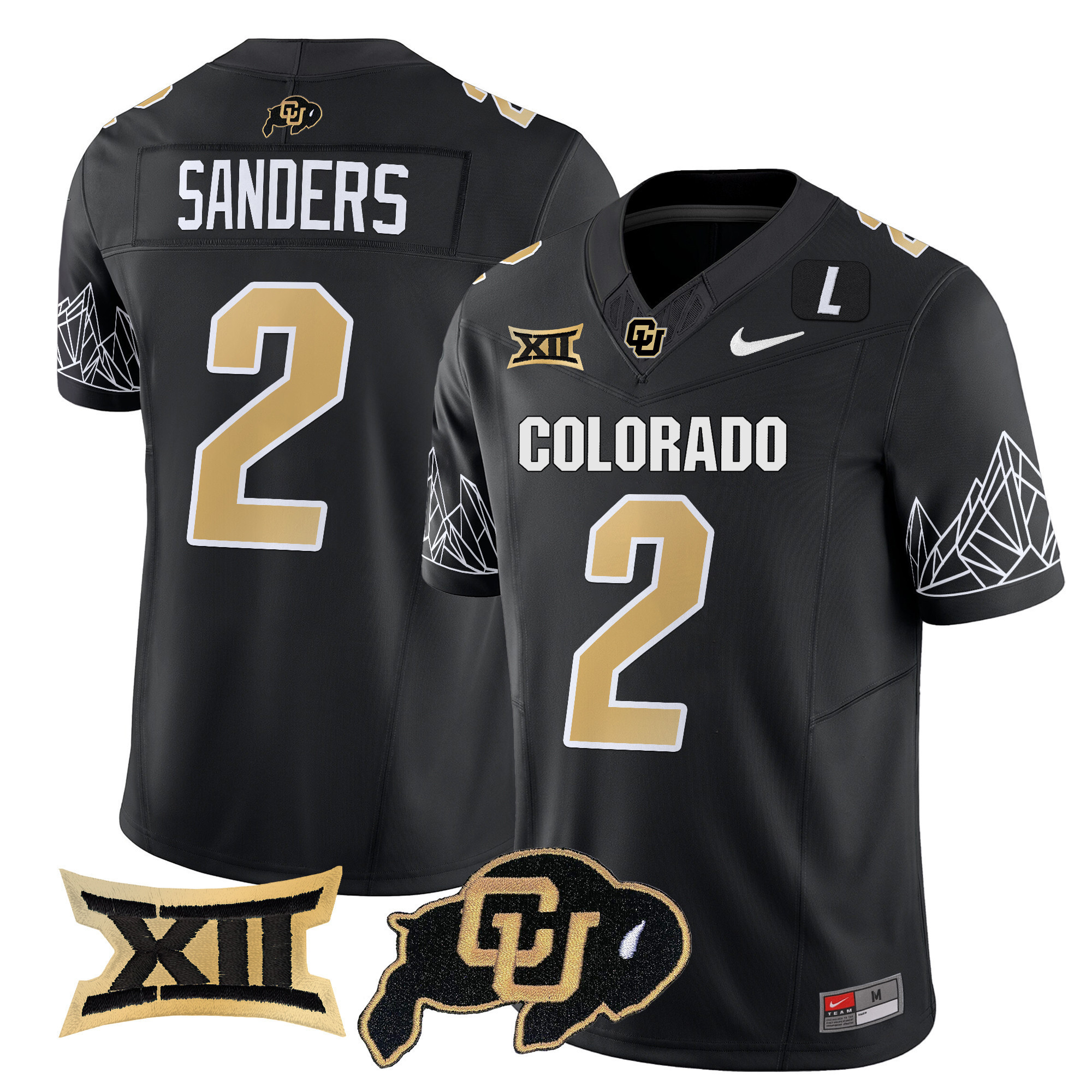 Sanders Colorado Jersey - Nike - Black & Gold Edition