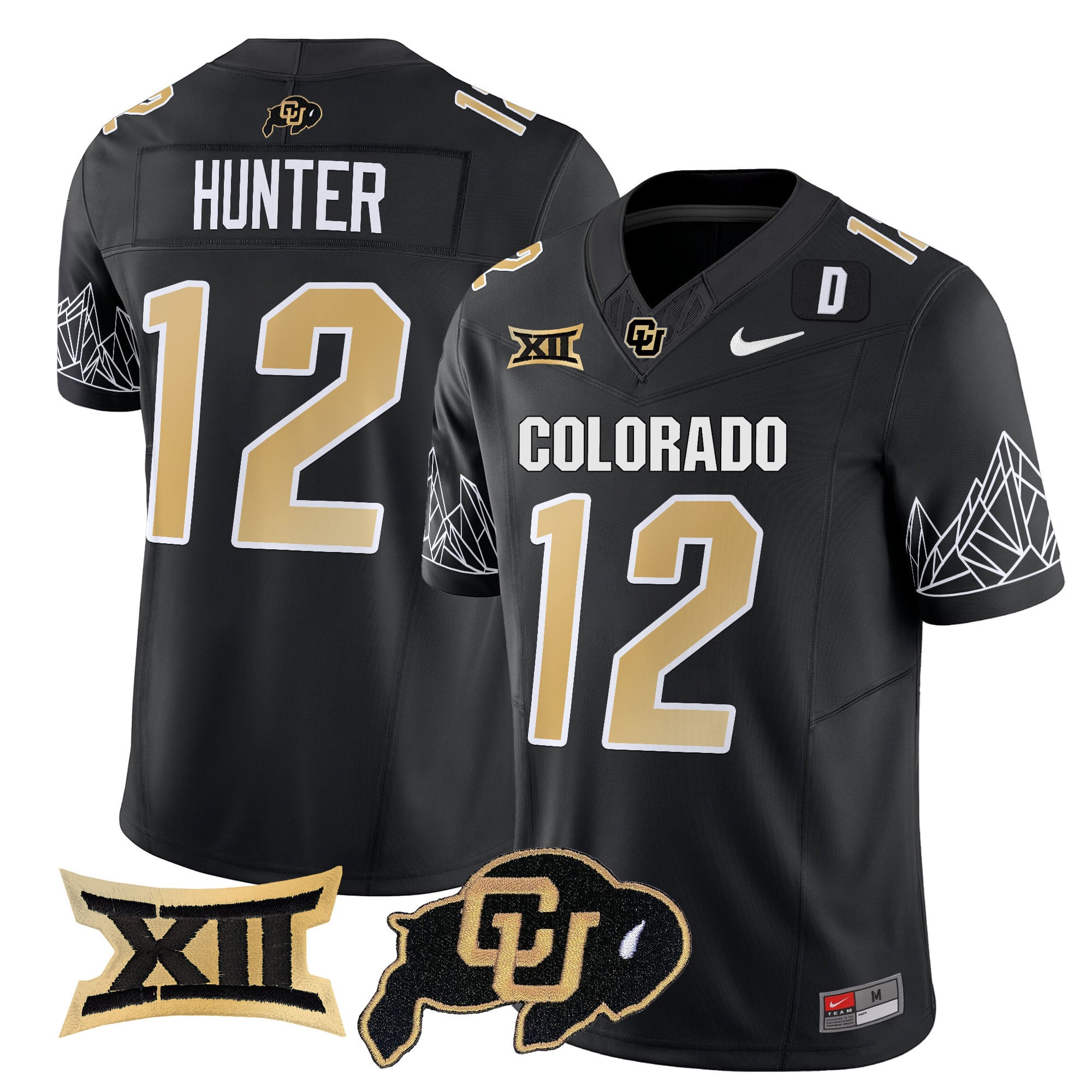 Alternative view of Sanders Colorado Jersey - Nike - Black & Gold Edition