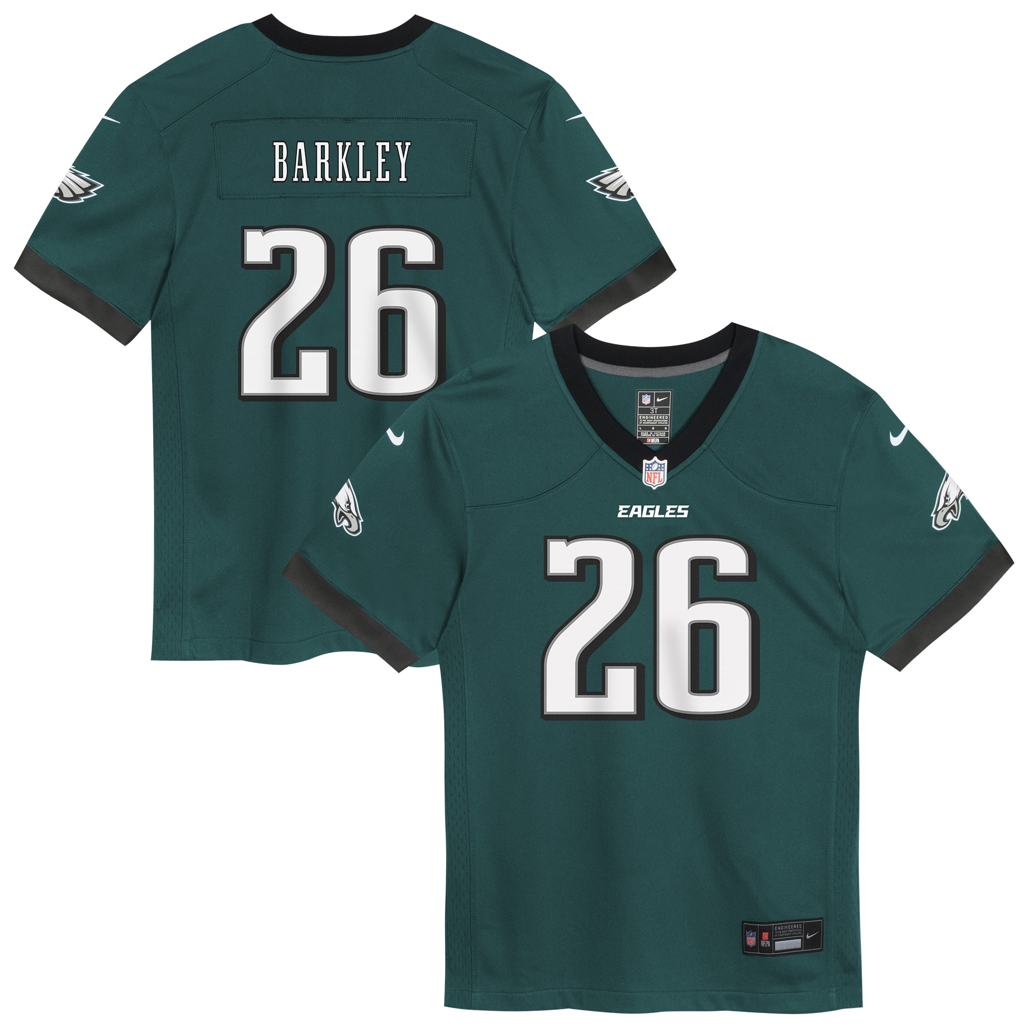 Saquon Barkley Philadelphia Eagles Infant Team Player Game Jersey - Midnight Green