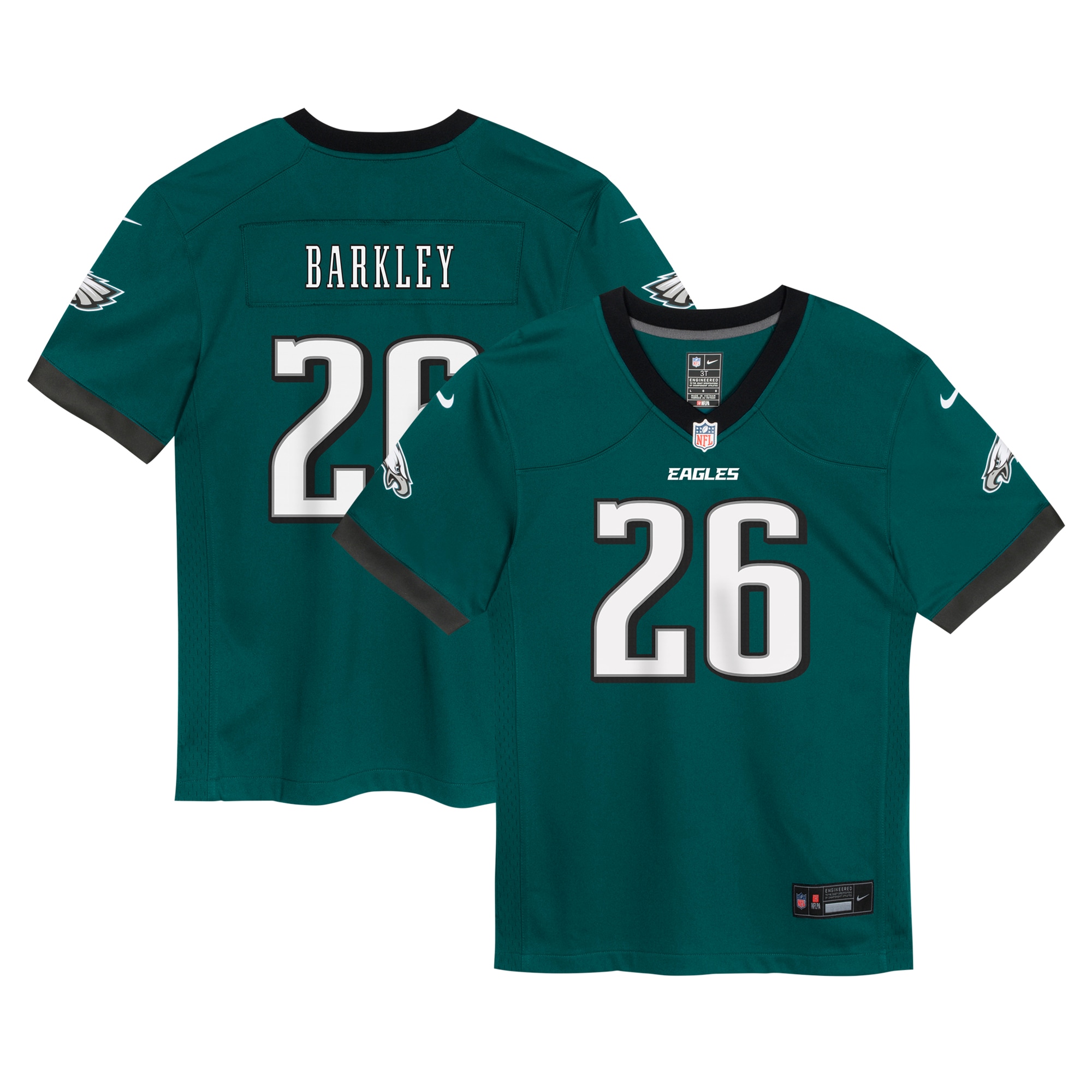 Saquon Barkley Philadelphia Eagles Toddler Game Jersey - Midnight Green