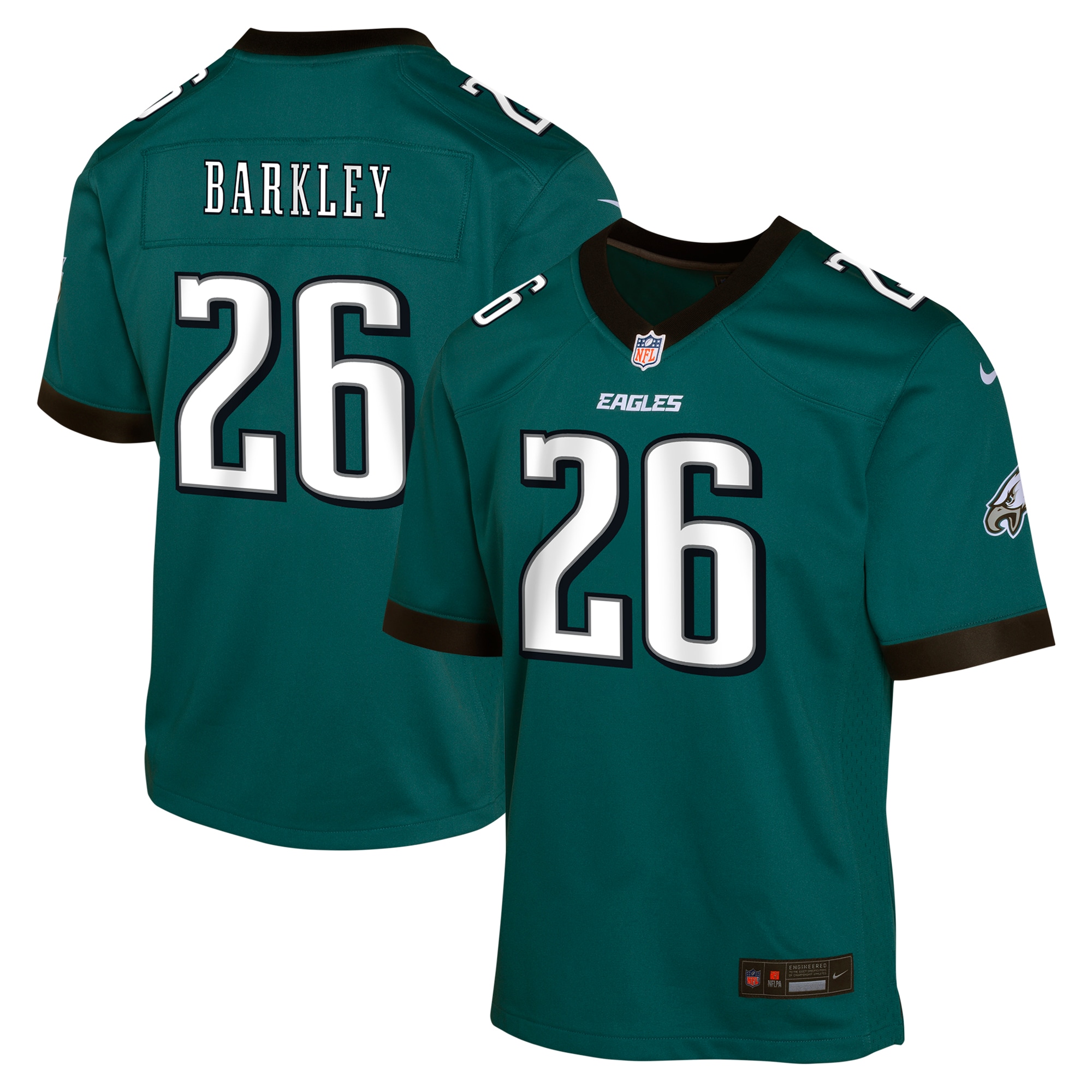 Saquon Barkley Philadelphia Eagles Youth Game Jersey - Green