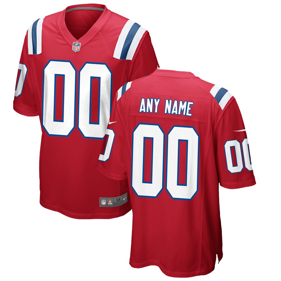 Scarlet Patriots Custom Jersey - Nike - Personalized NFL Style