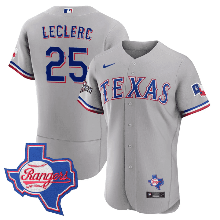 Alternative view of Scherzer Texas Rangers Gray Jersey - Nike - #31