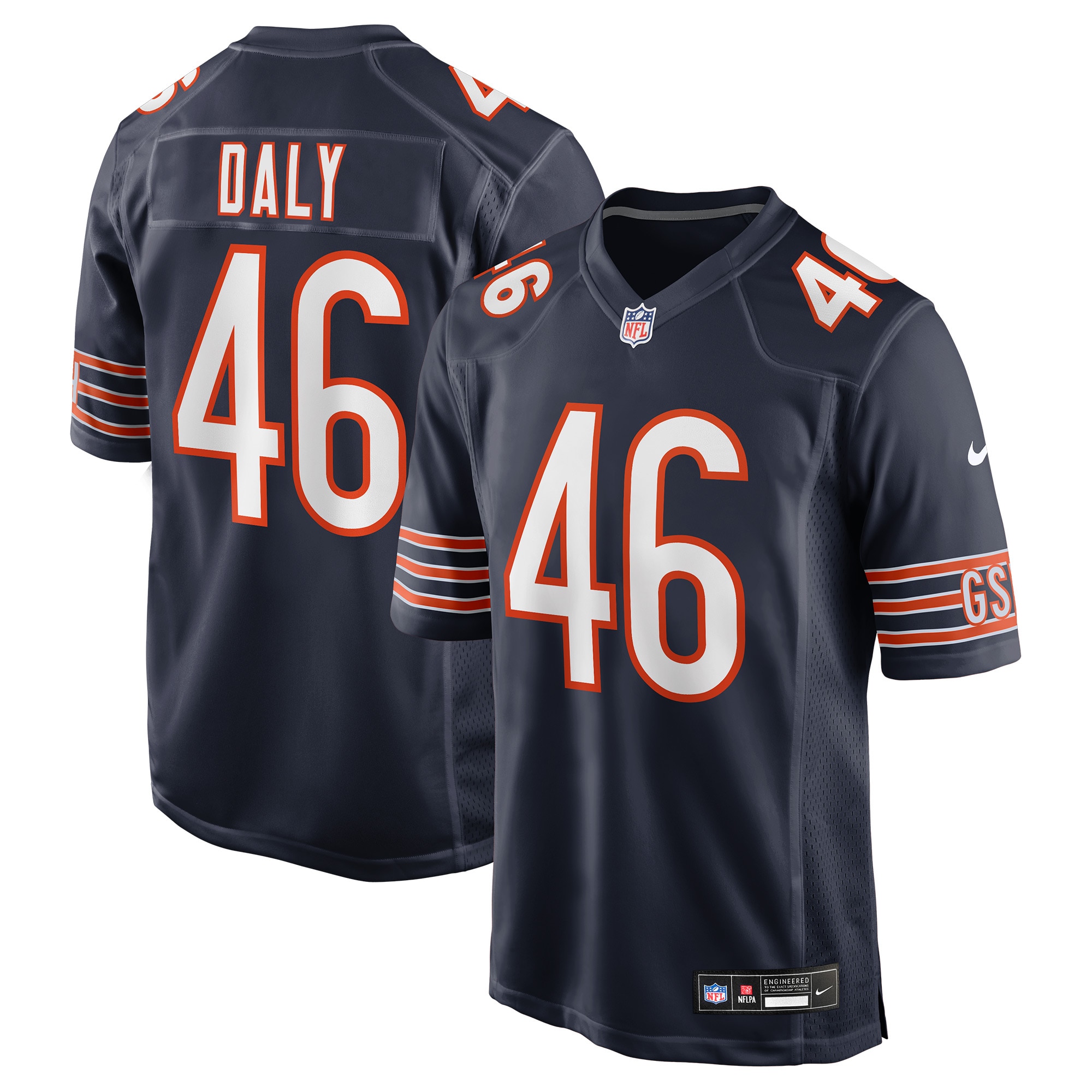 Scott Daly Chicago Bears Team Game Jersey - Navy
