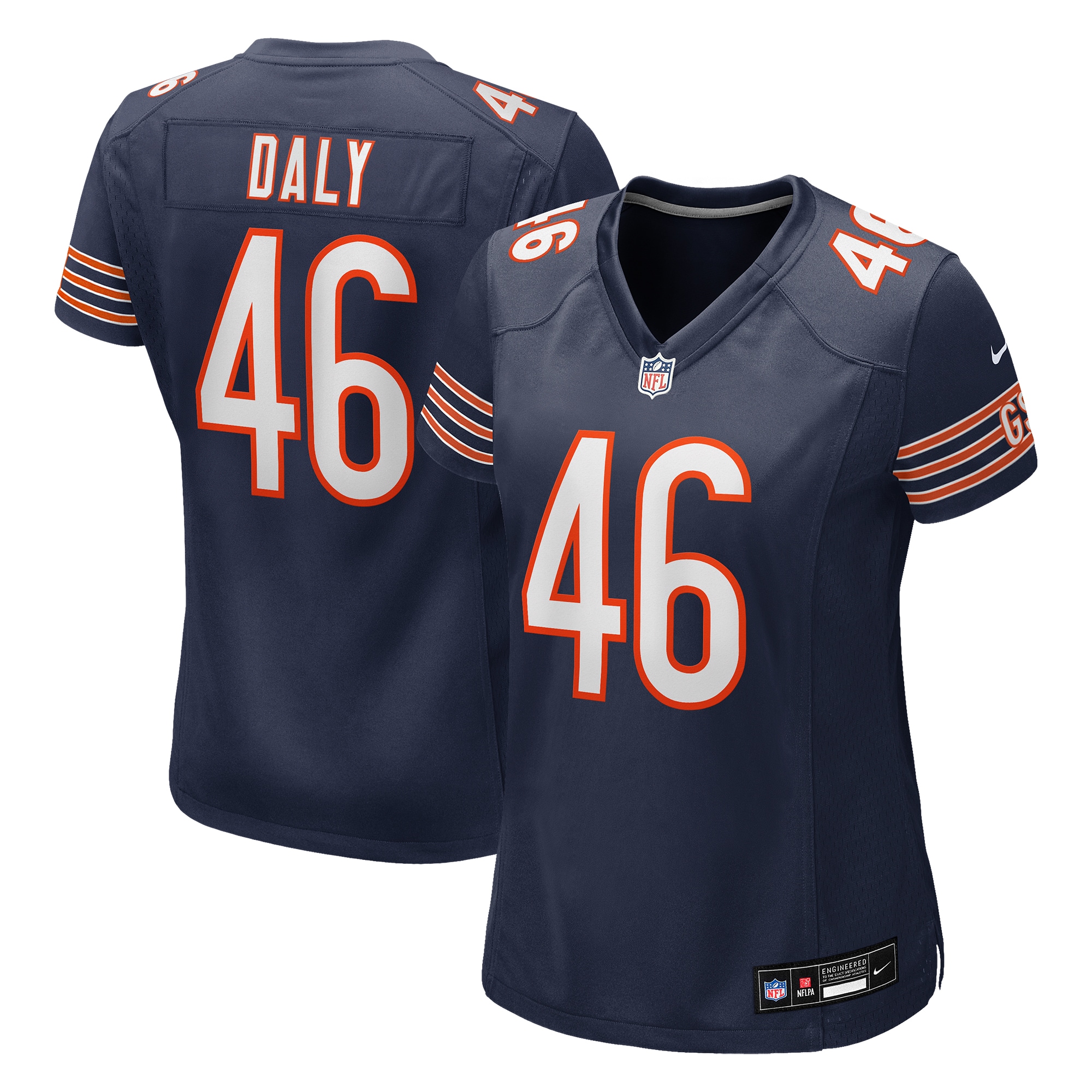 Scott Daly Chicago Bears Women's Team Game Jersey - Navy