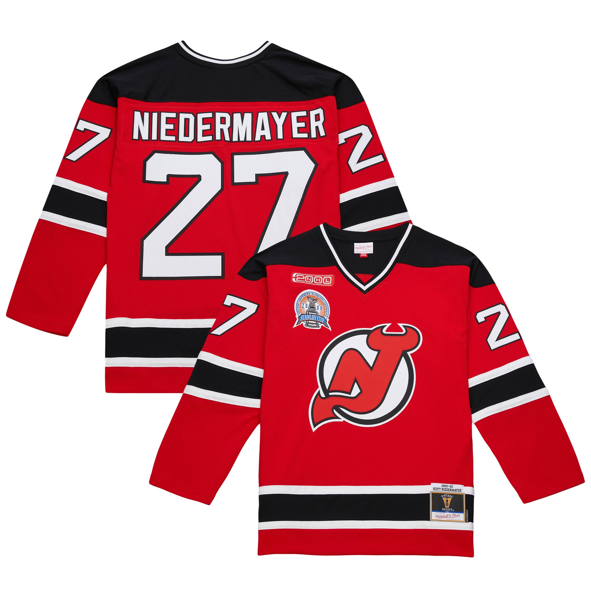Scott Niedermayer New Jersey Devils Big & Tall 1999/00 Blue Line 2.0 Jersey - Red