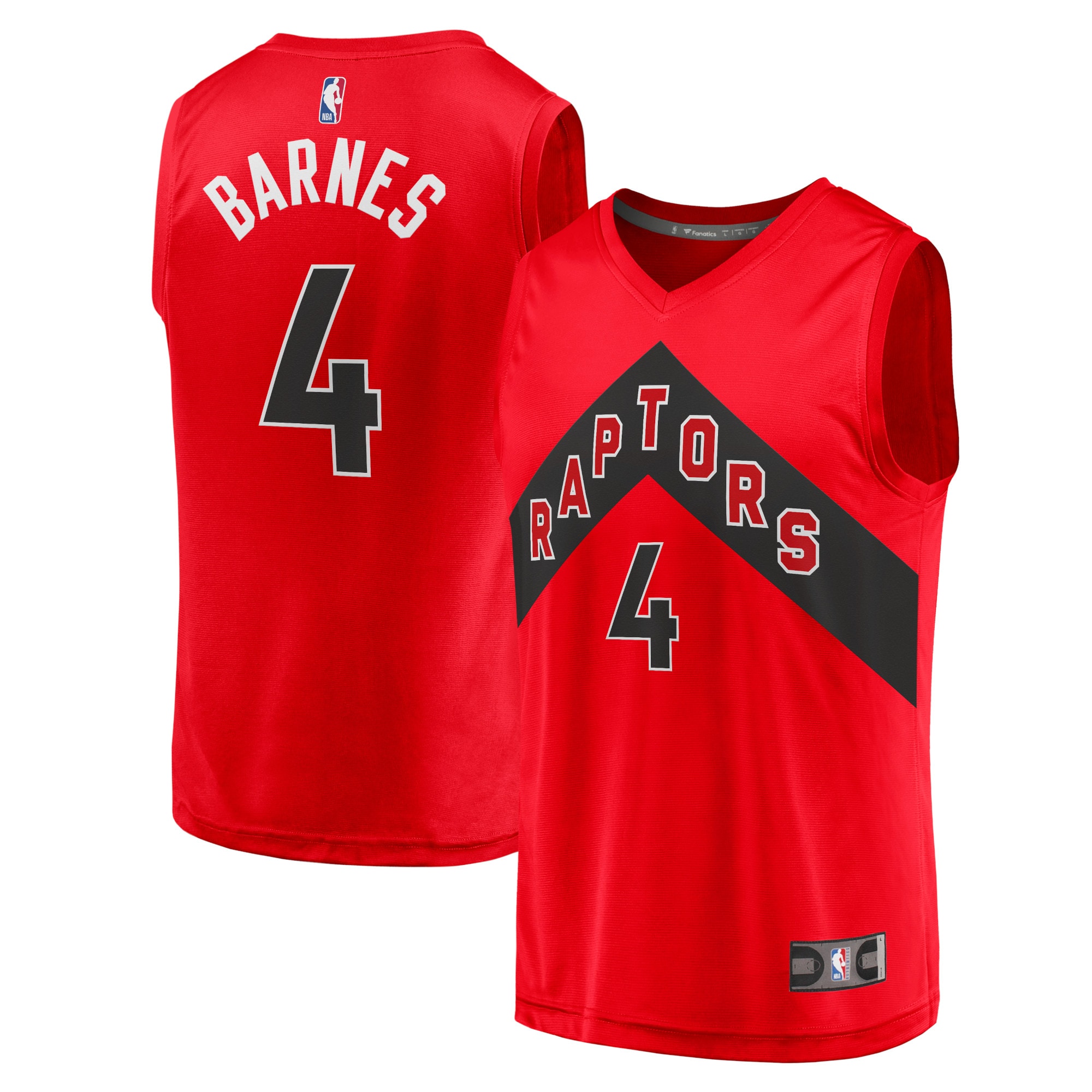 Scottie Barnes Toronto Raptors Fanatics Youth Fast Break Jersey - Icon Edition - Red