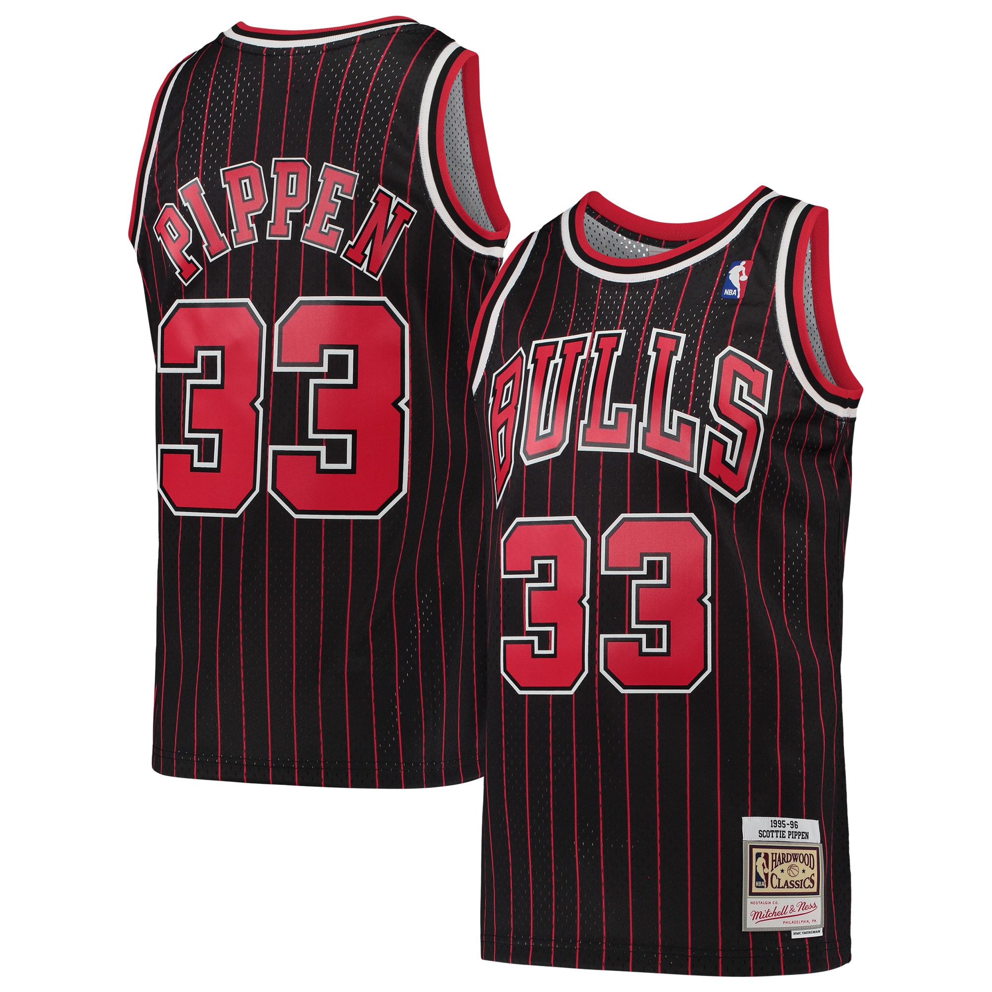 Scottie Pippen Chicago Bulls Hardwood Classics Swingman Jersey - Black