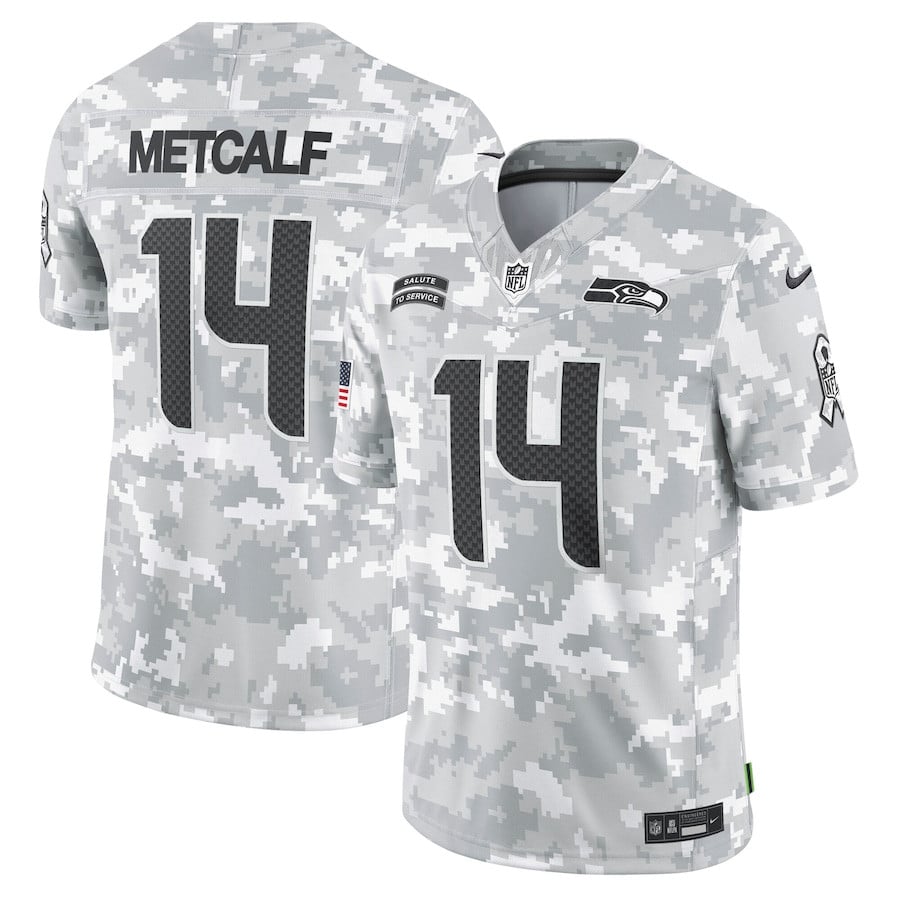Seahawks Metcalf Camo Jersey - Nike Seahawks Metcalf #14 Camo Jersey
