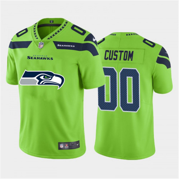 Seahawks Neon Green Jersey - Nike Seahawks Neon Green Custom Jersey