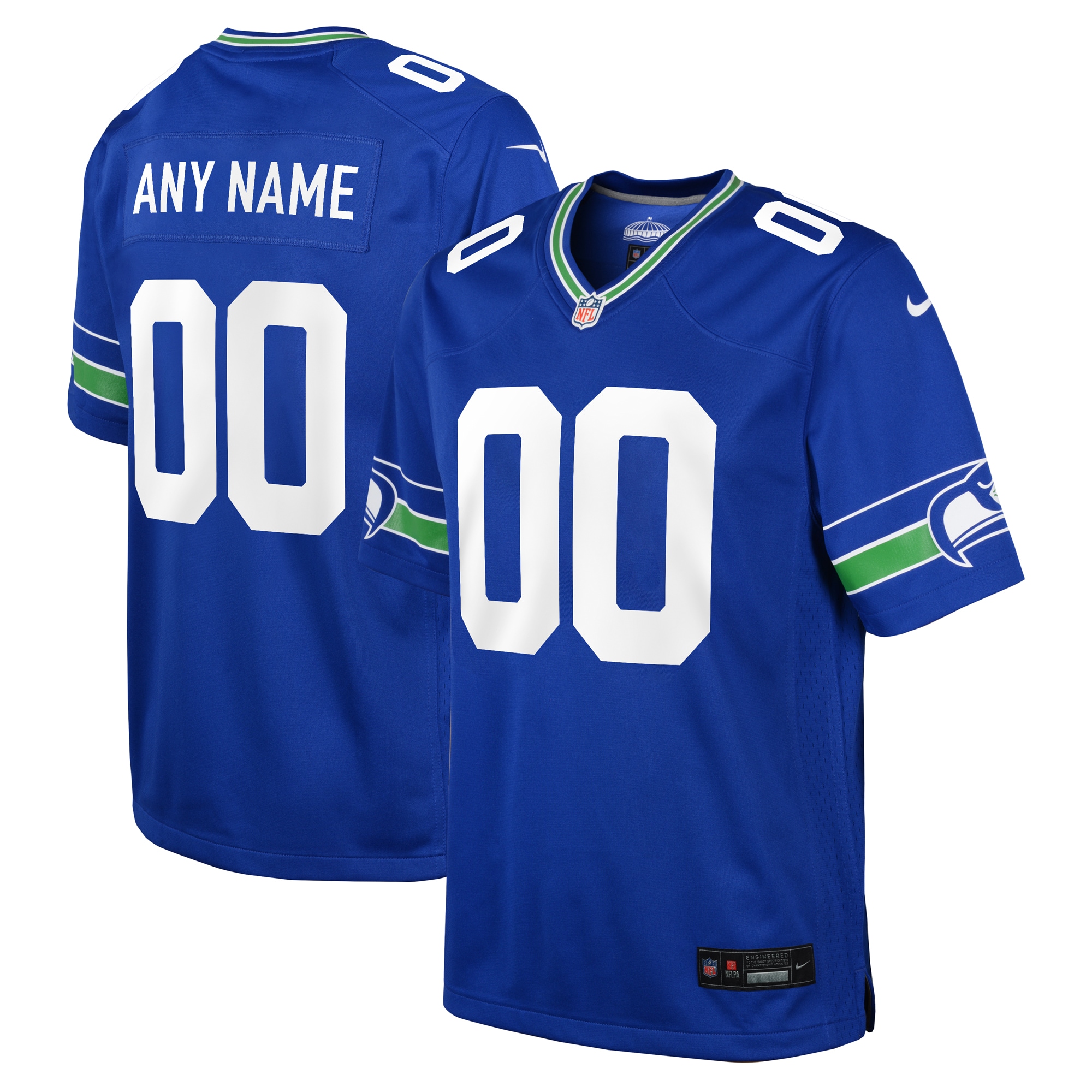 Seahawks Royal Custom Jersey - Nike - Personalize Yours!