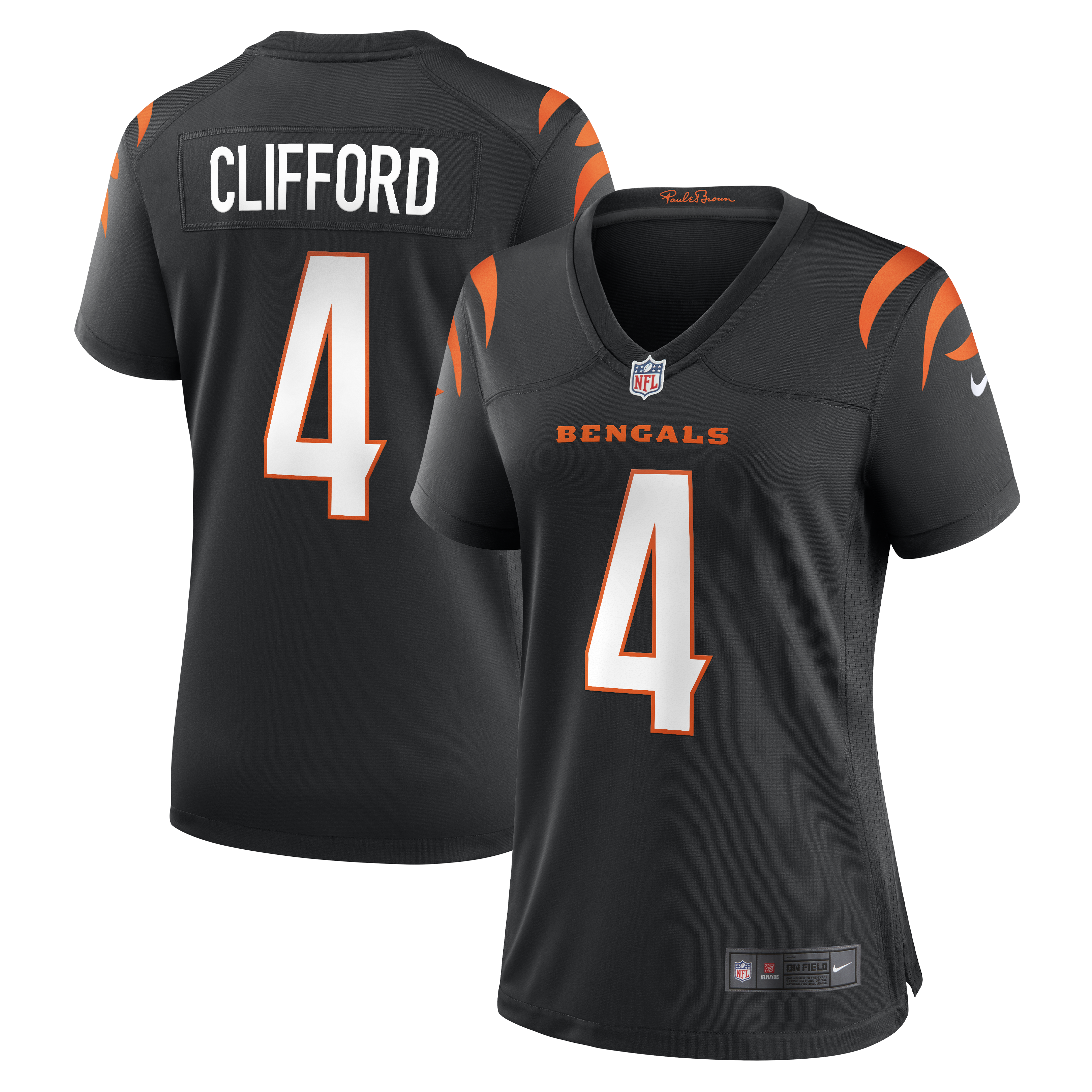 Sean Clifford Cincinnati Bengals Women's Team Game Jersey - Black