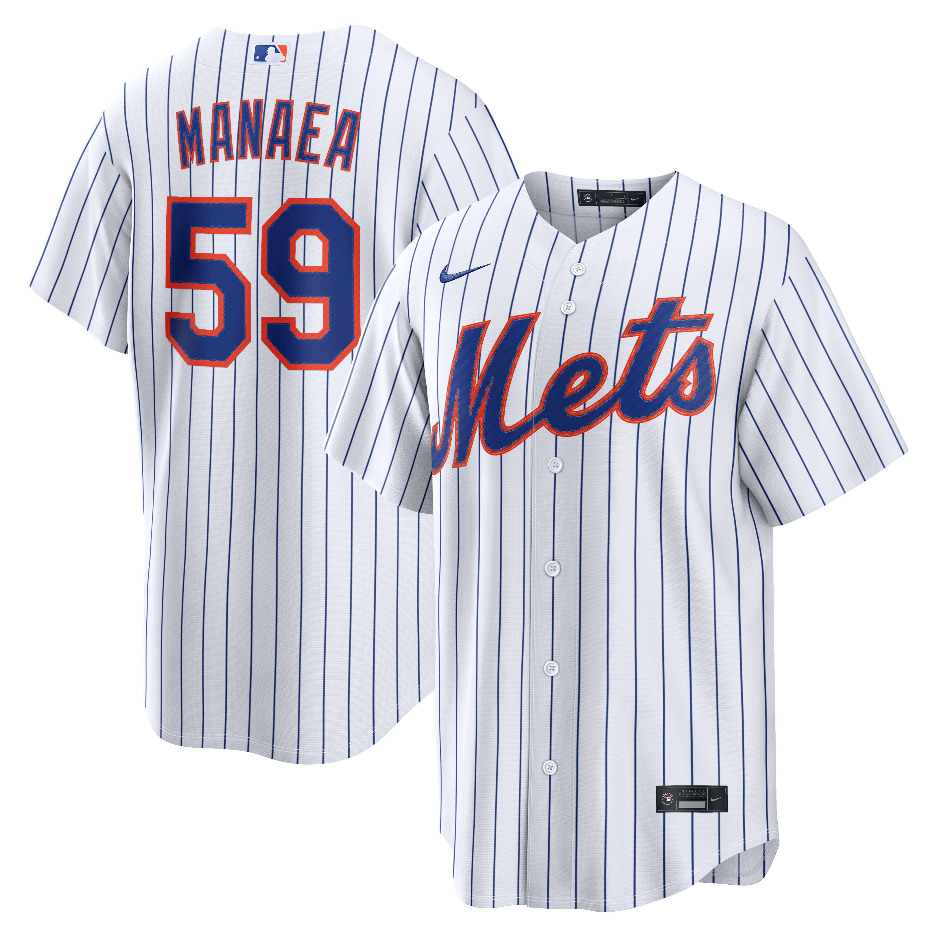 Sean Manaea New York Mets Home Jersey - White