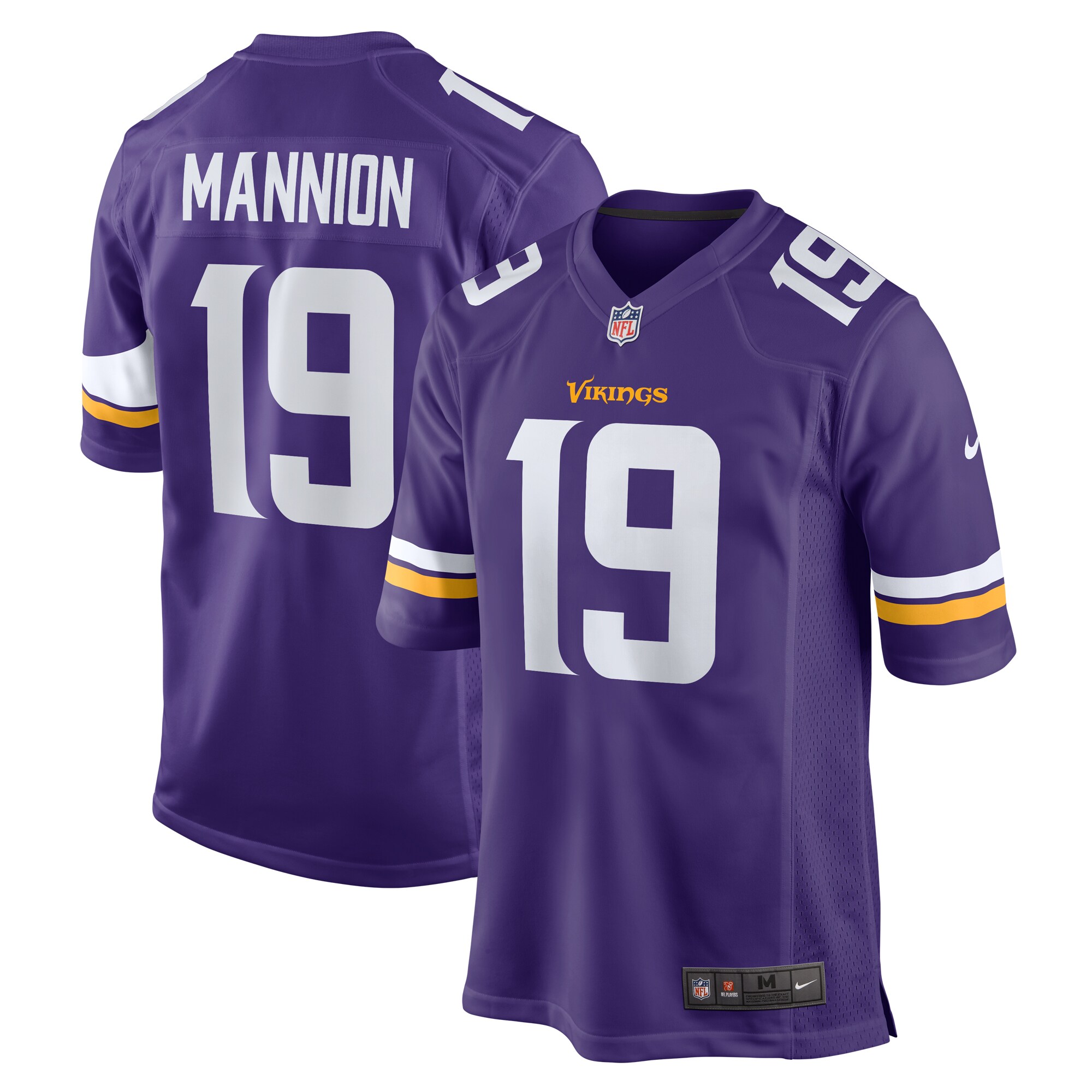 Sean Mannion Minnesota Vikings Game Jersey - Purple