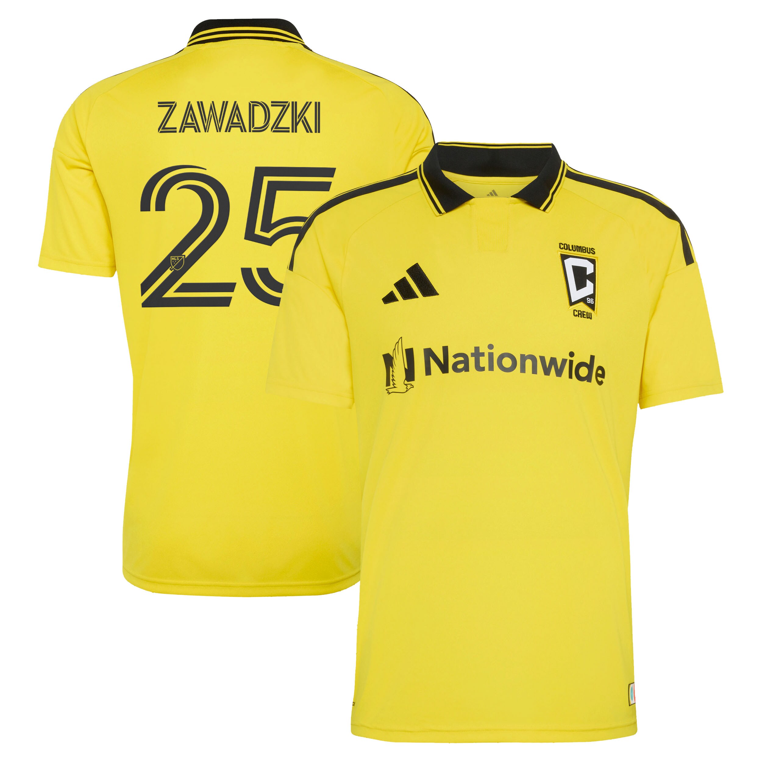 Sean Zawadzki Columbus Crew 2026 The Crafted for Excellence Kit Jersey - Yellow