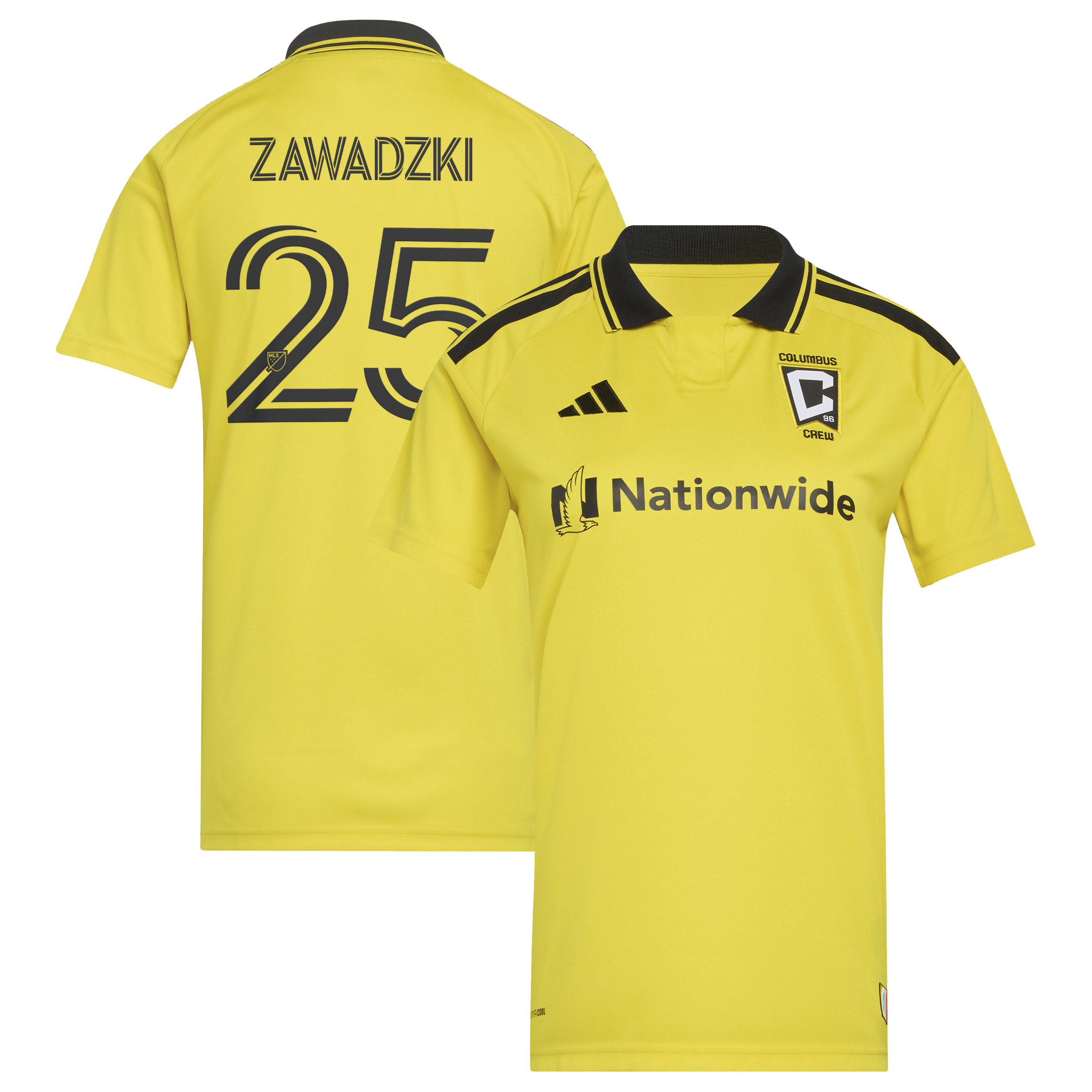 Sean Zawadzki Columbus Crew Women's 2026 The Crafted for Excellence Kit Jersey - Yellow