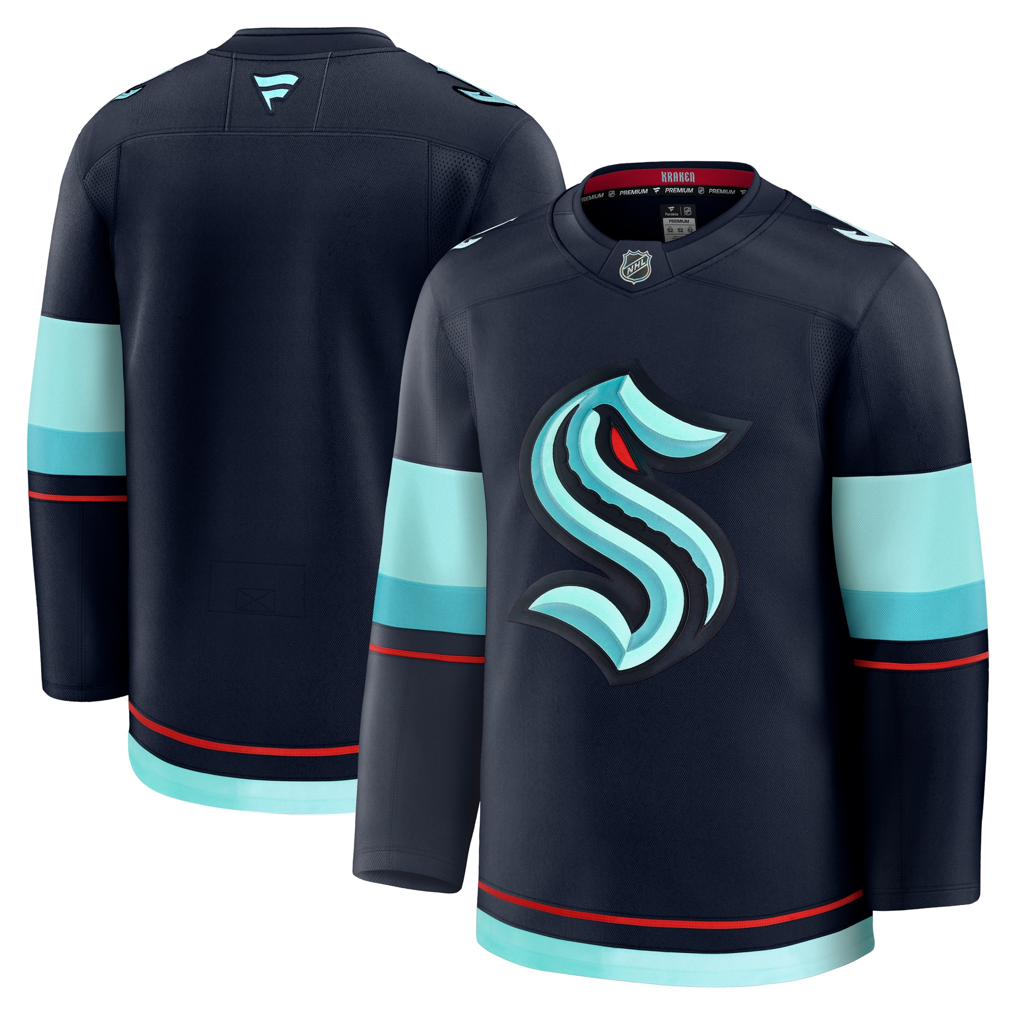 Seattle Kraken Fanatics Home Premium Jersey - Deep Sea Blue
