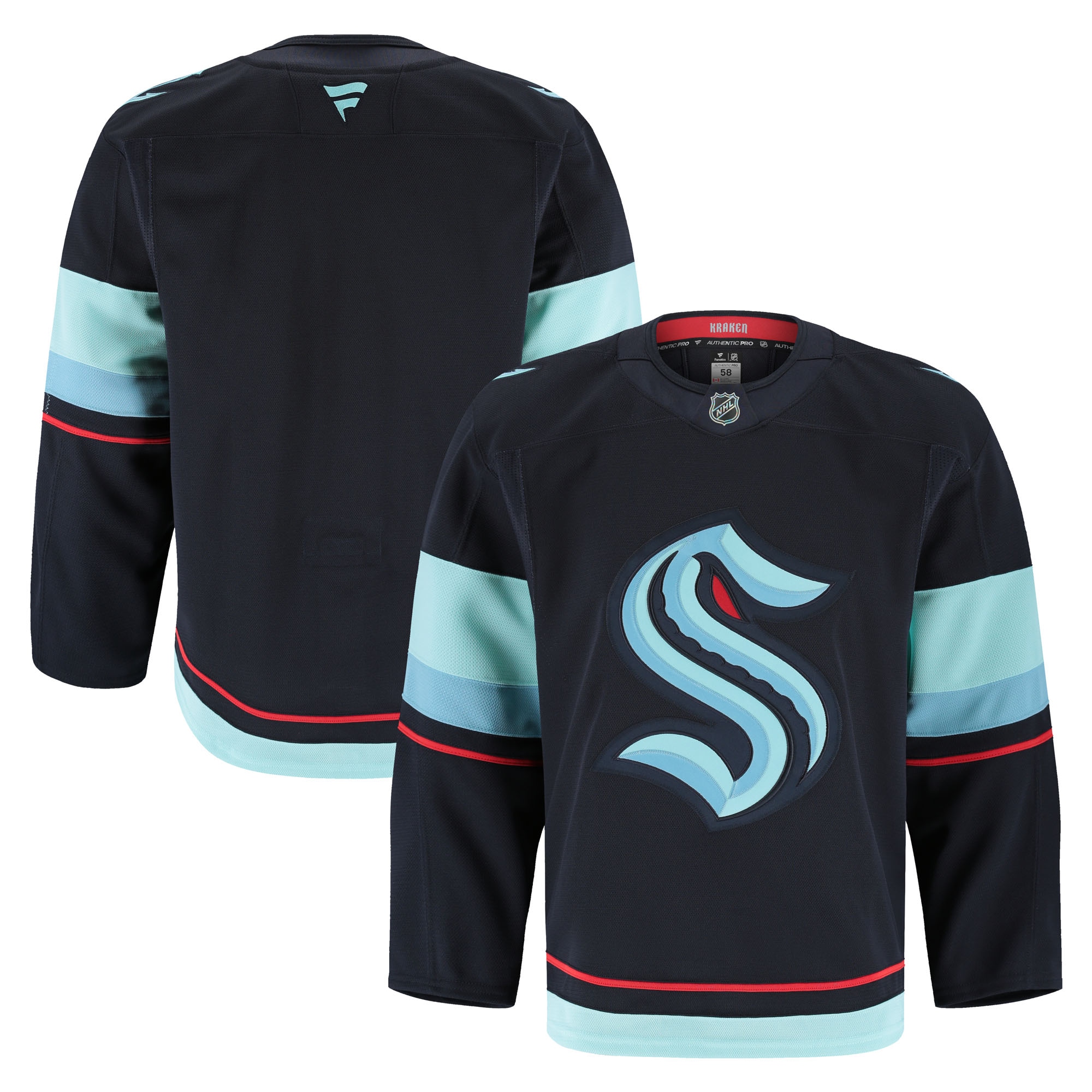 Seattle Kraken Fanatics Home Pro Jersey - Deep Sea Blue