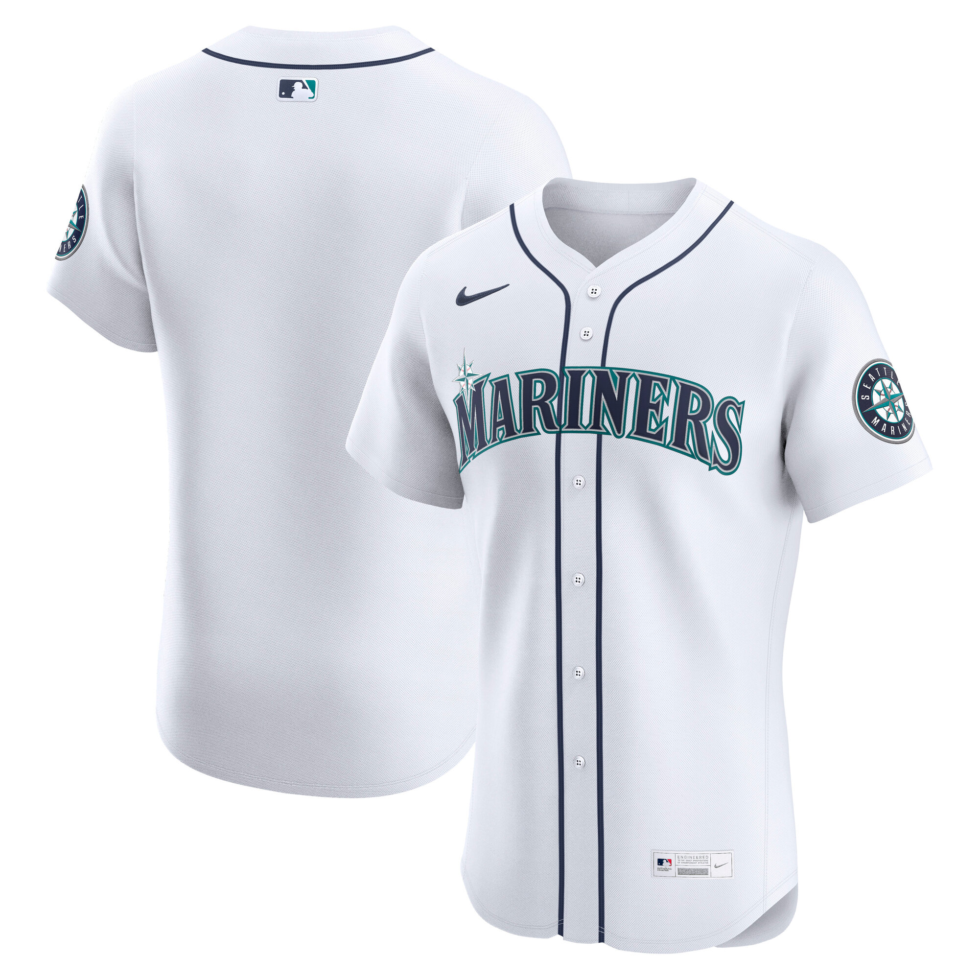 Seattle Mariners Home Elite Jersey - White