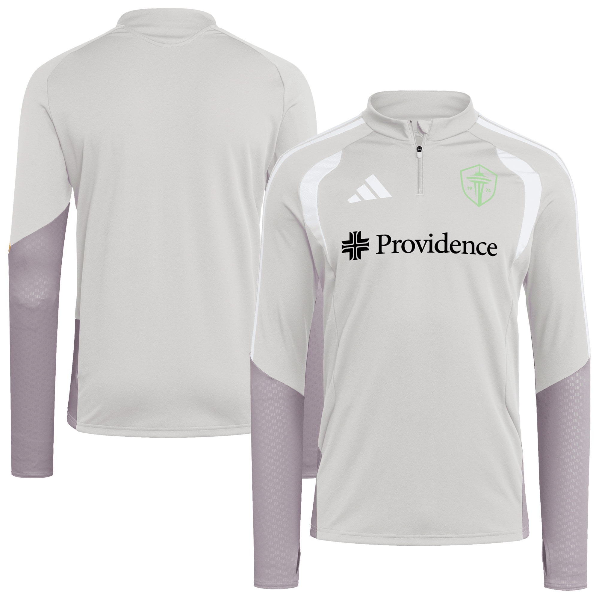 Seattle Sounders FC 2026 Tiro Competition Quarter-Zip Training Top - Silver