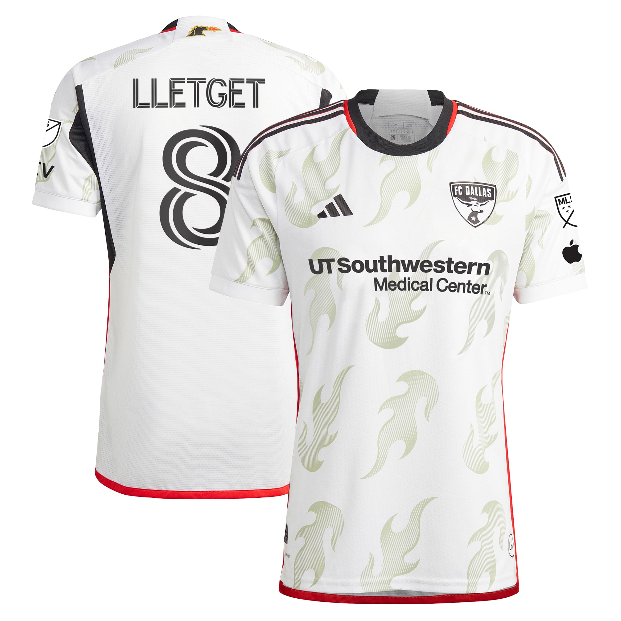 Sebastian Lletget FC Dallas 2024 Burn Baby Burn Player Jersey – White