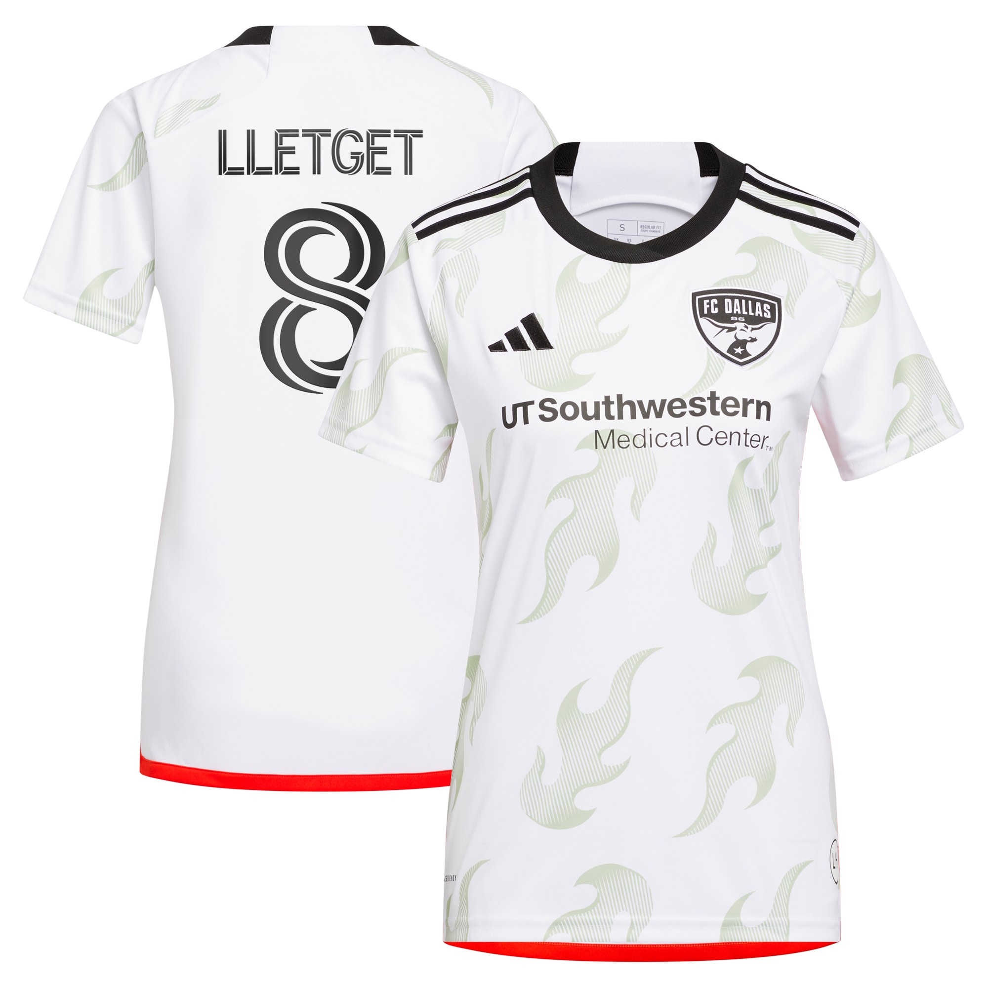Sebastian Lletget FC Dallas Women's 2024 Burn Baby Burn Player Jersey – White