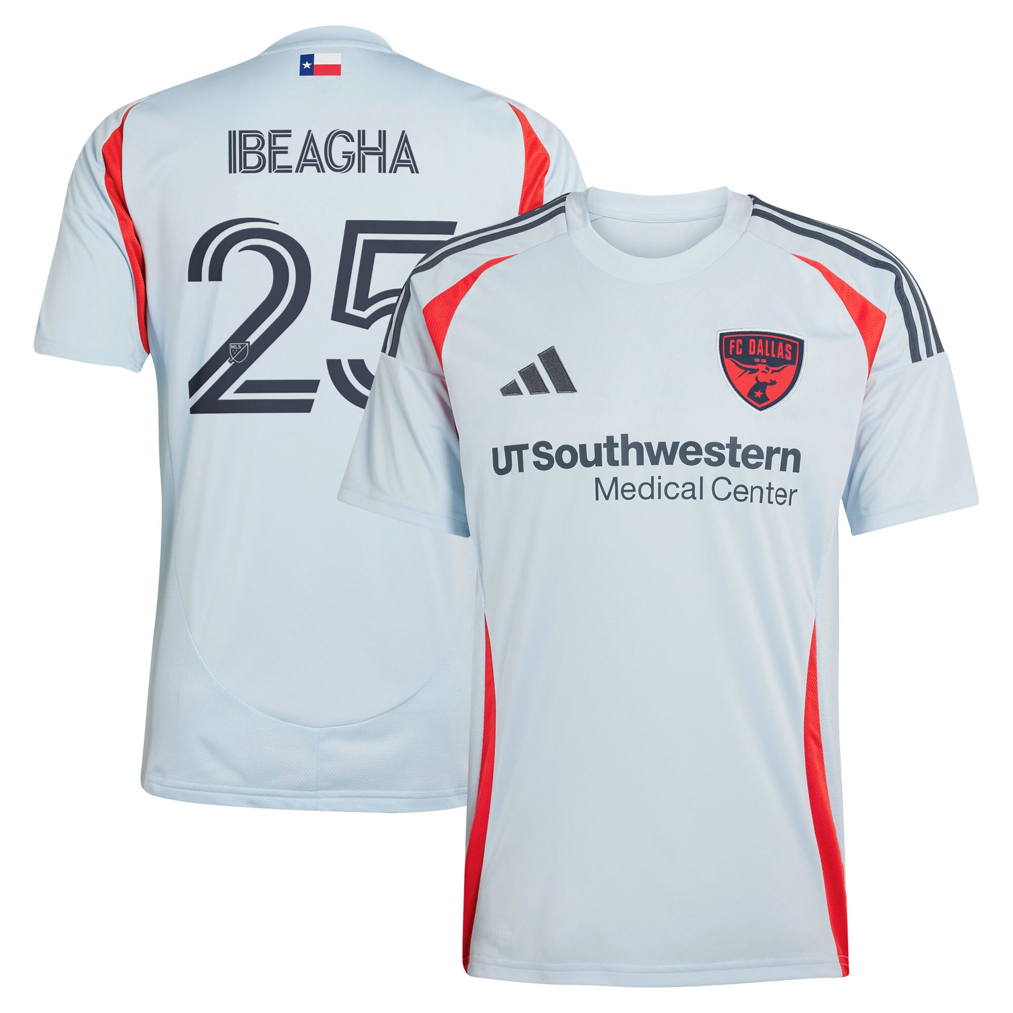 Sebastien Ibeagha FC Dallas 2025 The Inferno Kit Player Jersey - Light Blue