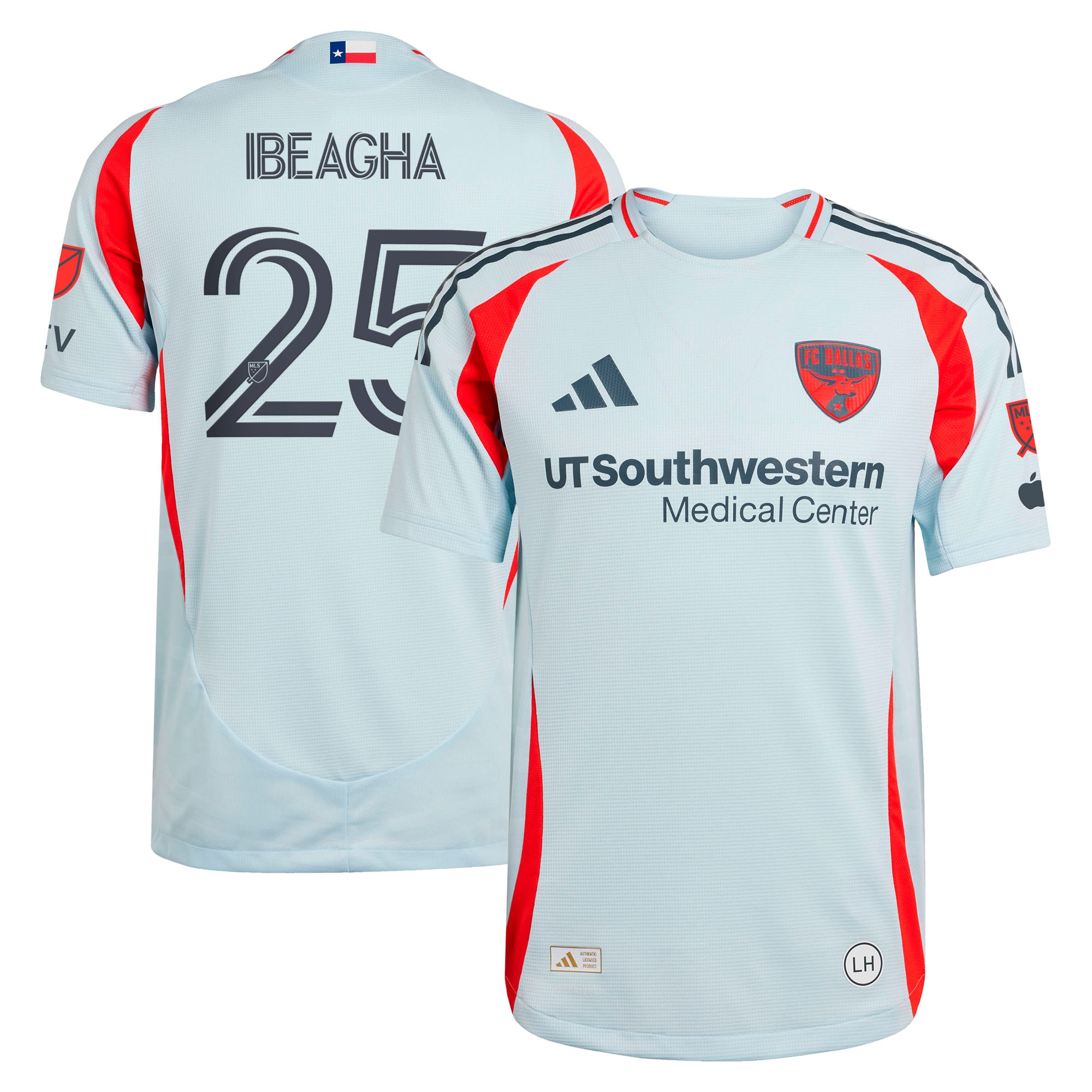 Sebastien Ibeagha FC Dallas 2025 The Inferno Kit Player Jersey - Light Blue