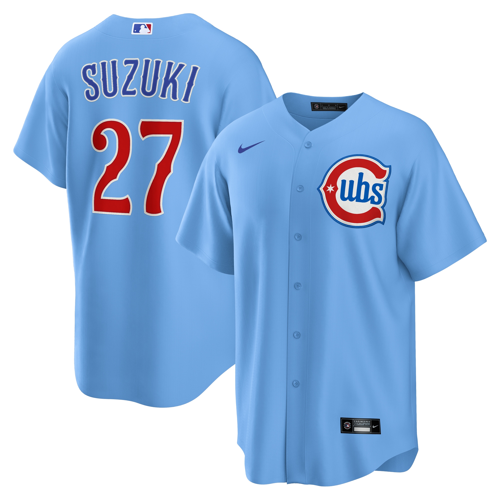 Seiya Suzuki Chicago Cubs Alternate Player Jersey - Light Blue