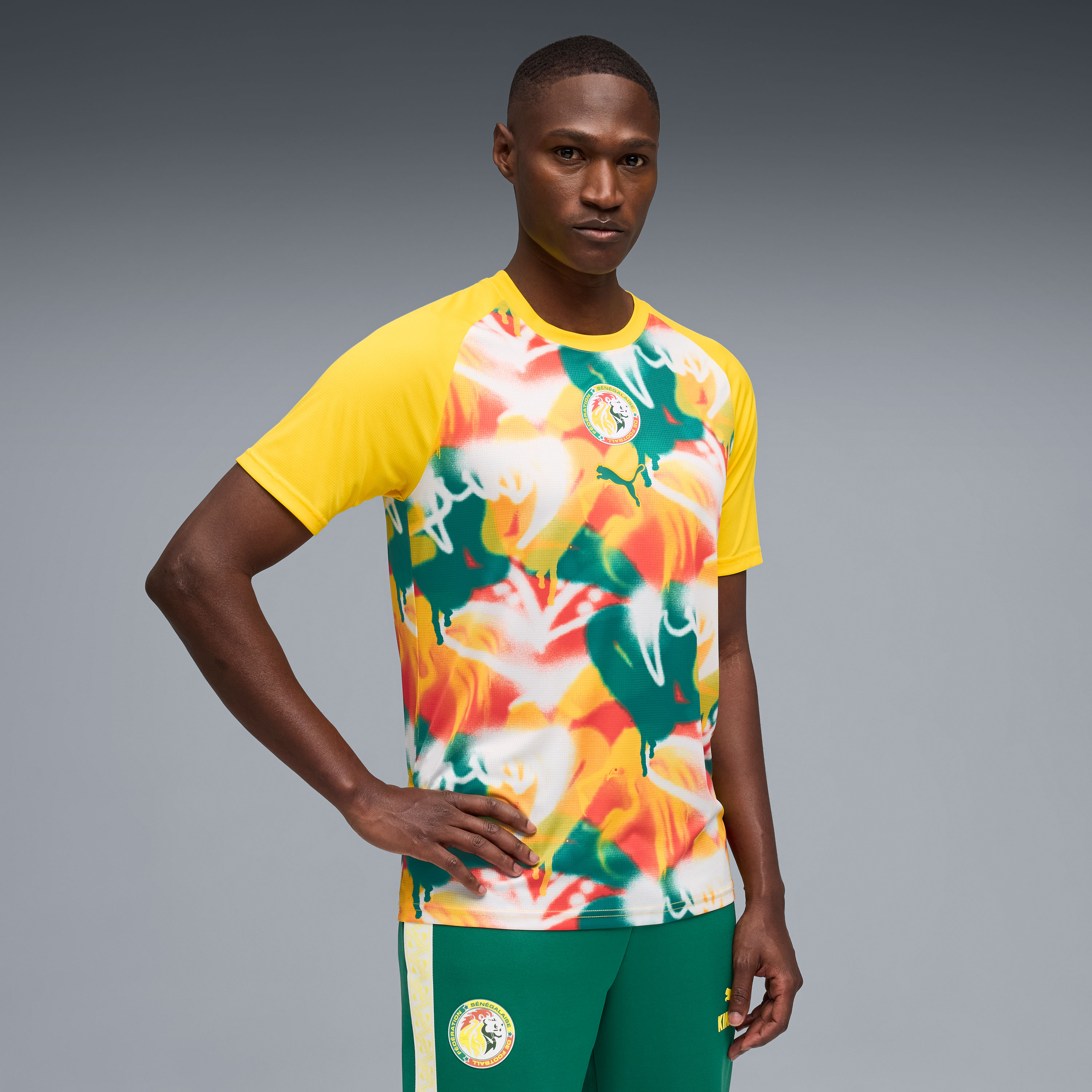 Senegal National Team Puma Pre-Match Jersey - Yellow