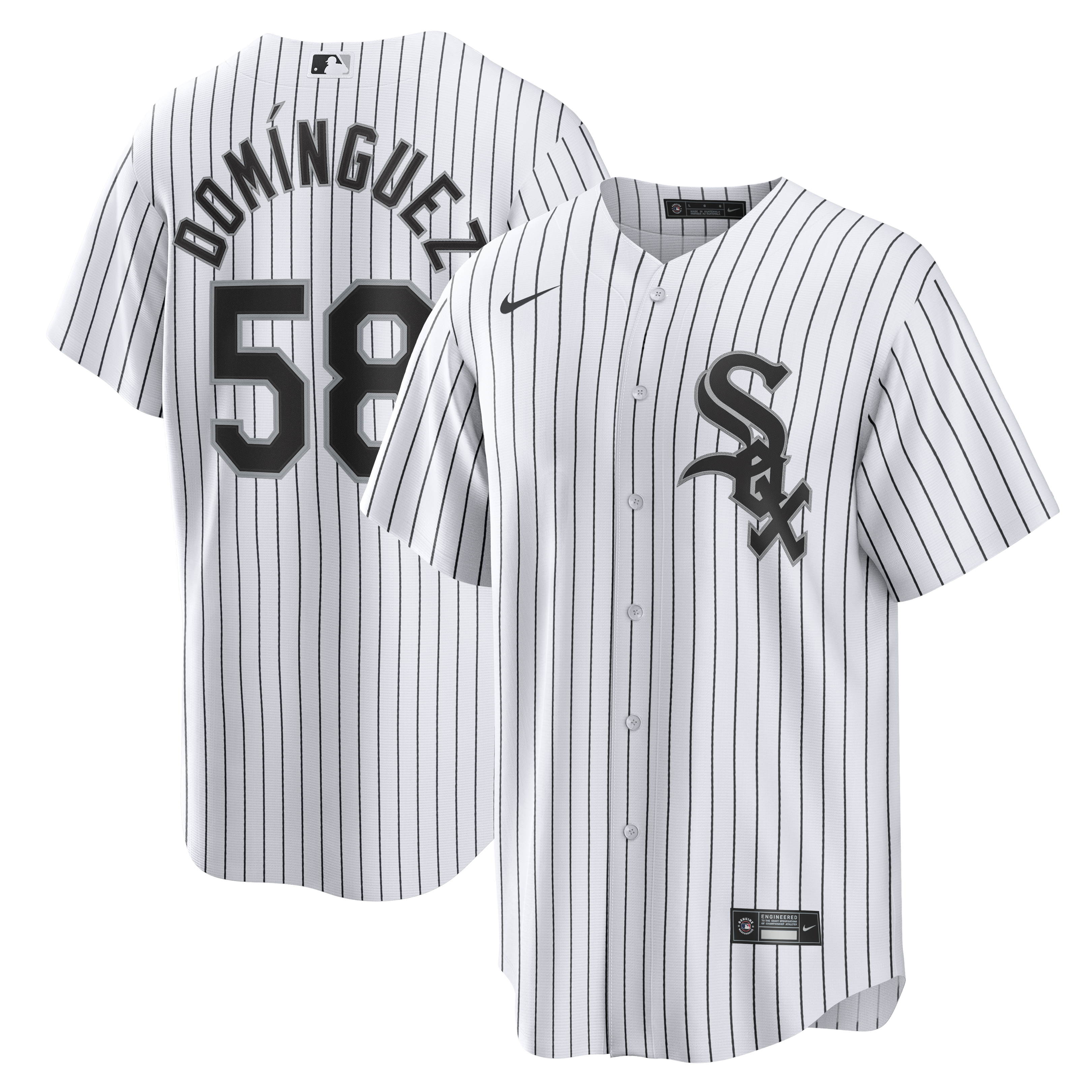Seranthony Domínguez Chicago White Sox Home Jersey - White
