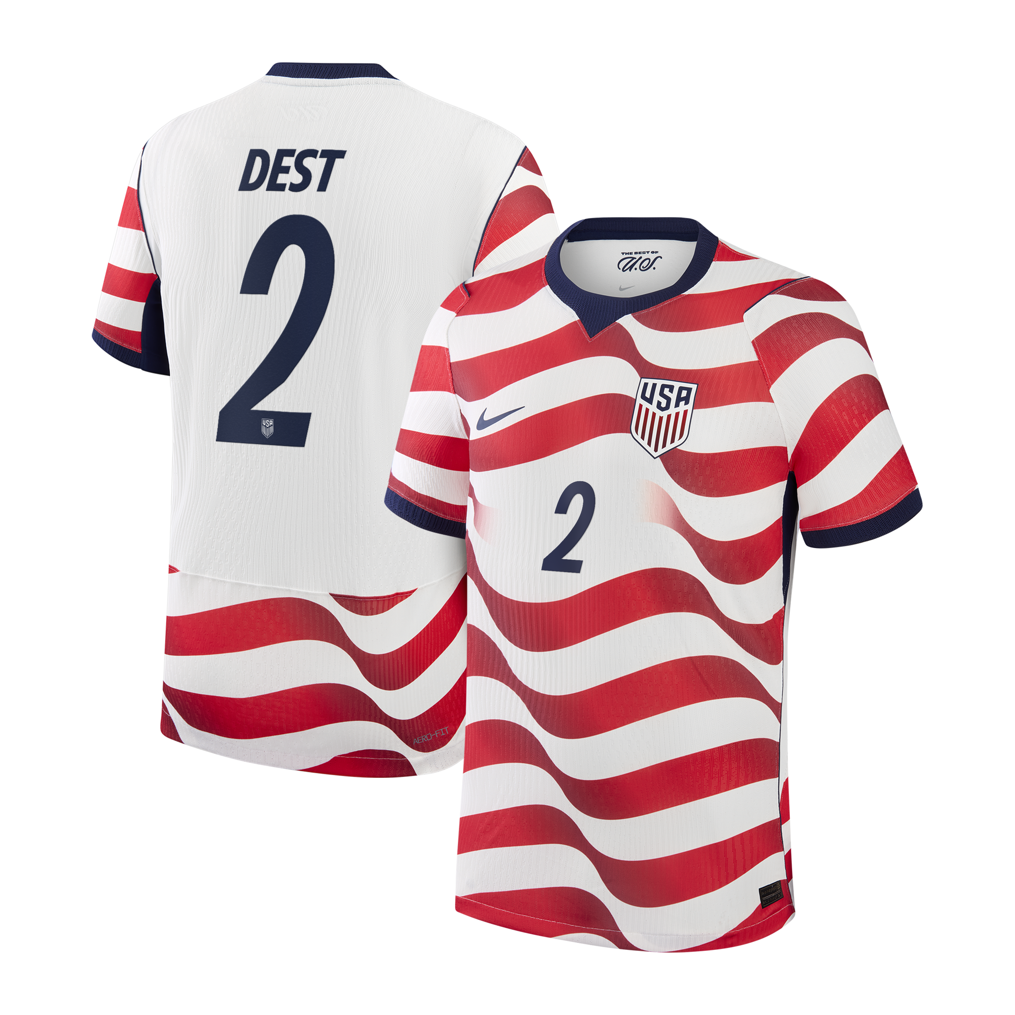 Sergiño Dest USMNT 2026 Home Match Jersey - White