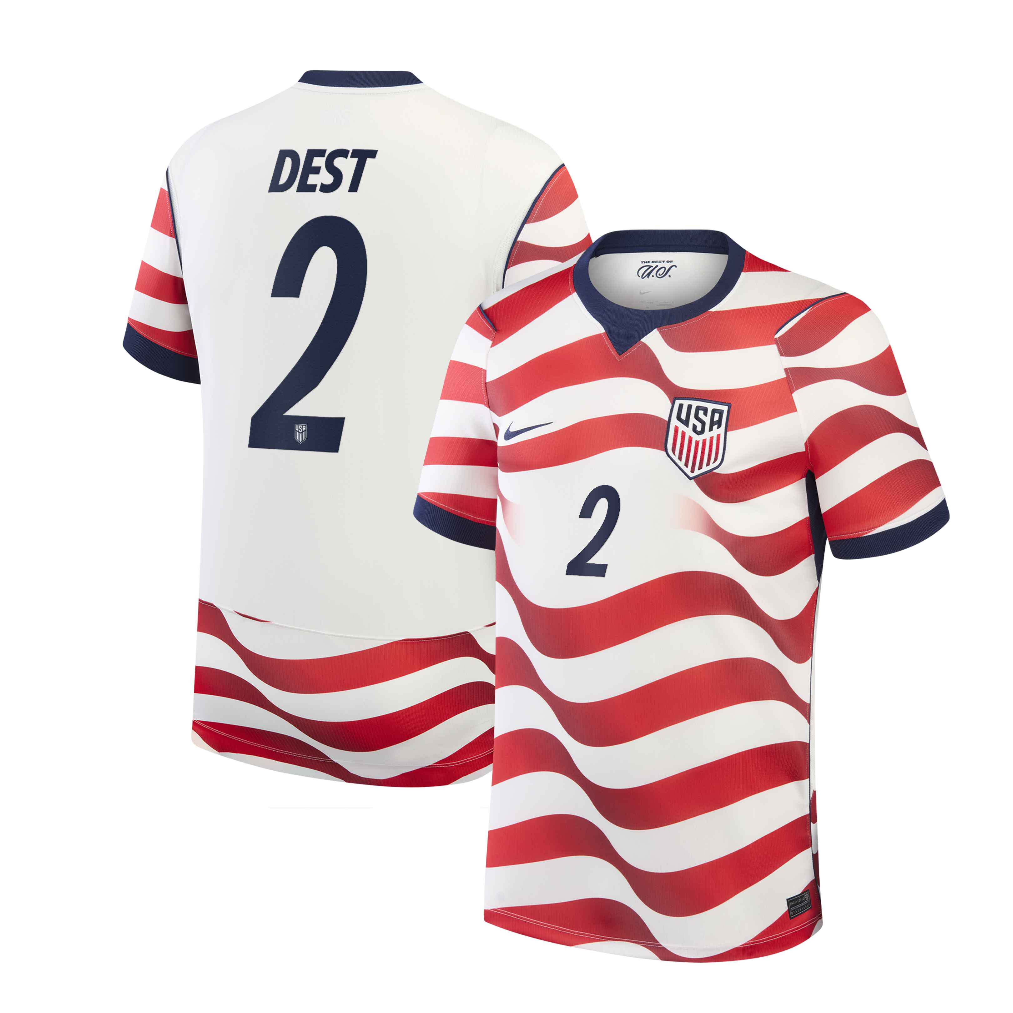 Sergiño Dest USMNT 2026 Home Stadium Jersey - White