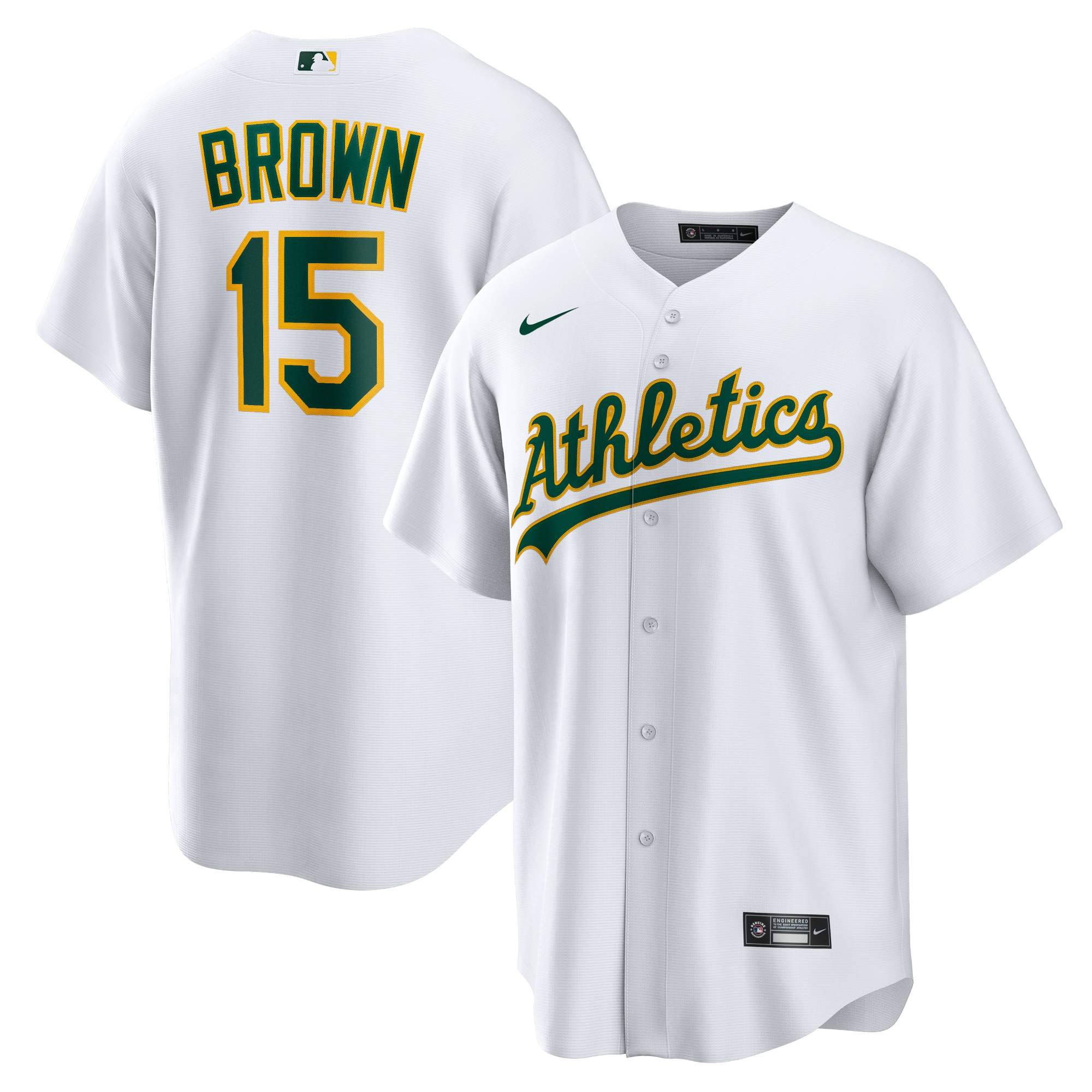 Seth Brown Athletics Home Jersey - White