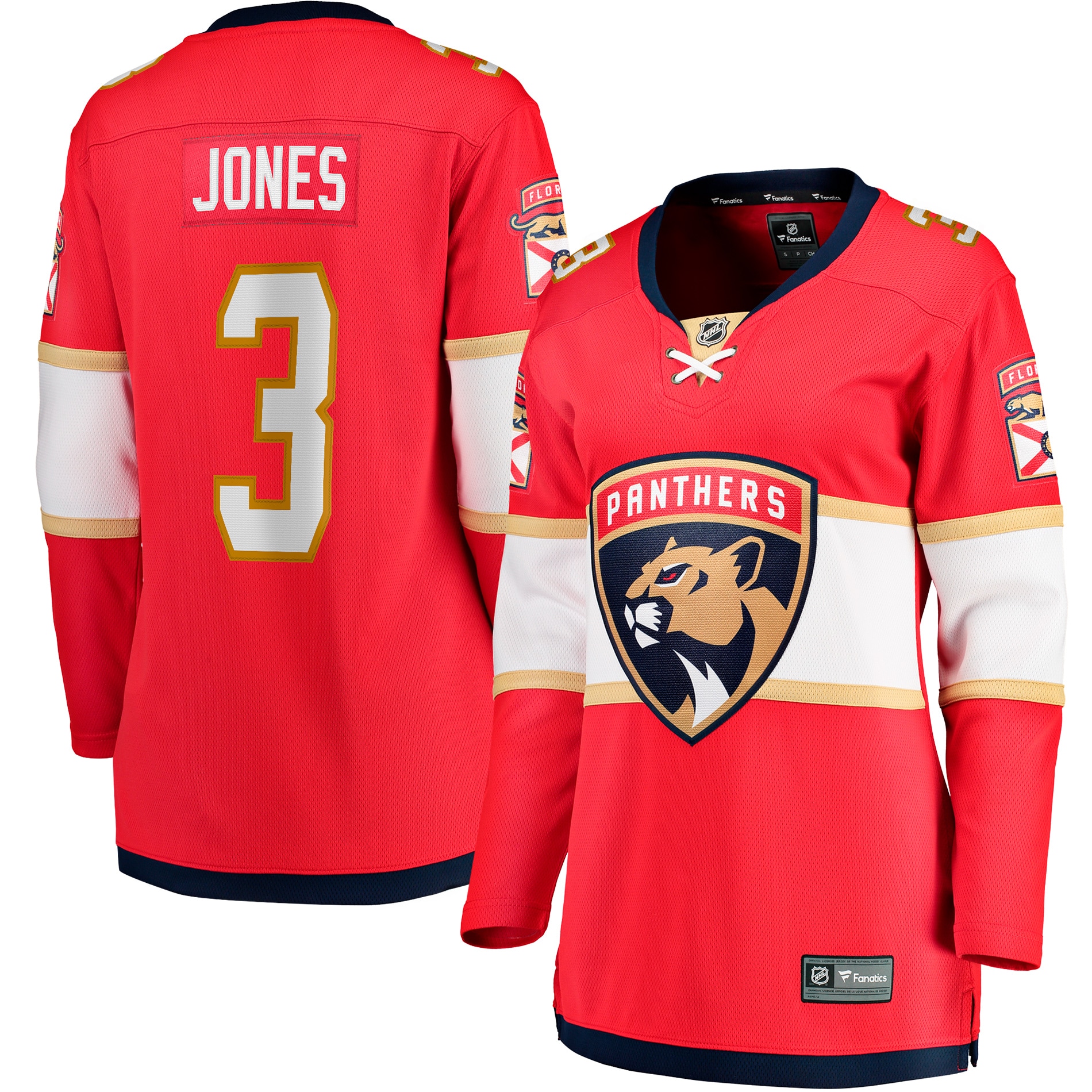 Seth Jones Florida Panthers Fanatics Women's Home Breakaway Player Jersey - Red