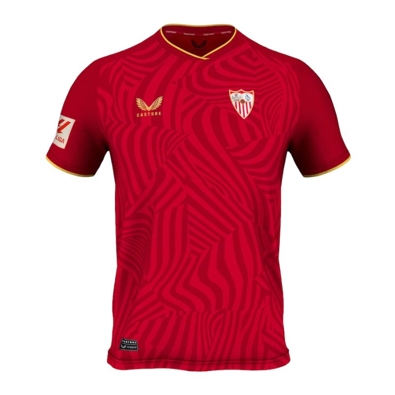 Sevilla FC 2023-24 Away Jersey - Stunning Red Kit for Top Fans