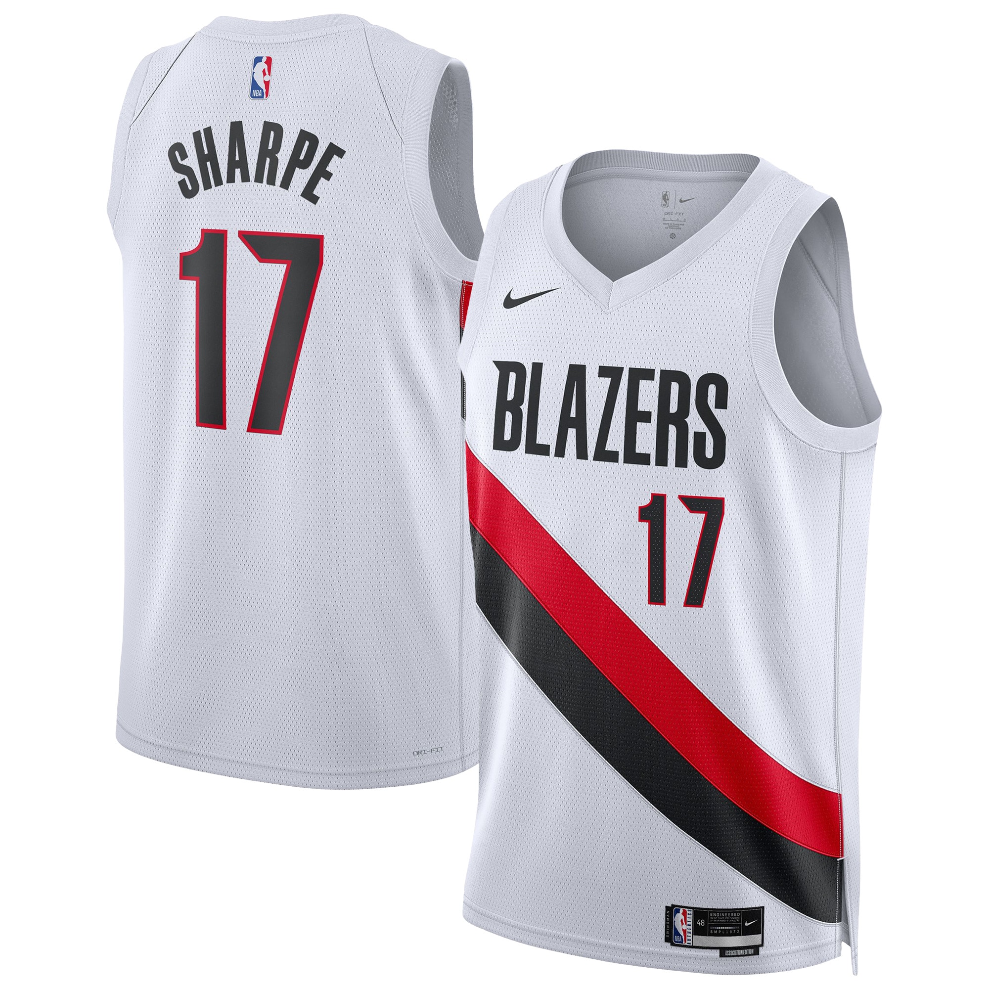 Shaedon Sharpe Portland Trail Blazers Unisex Swingman Player Jersey - Association Edition - White