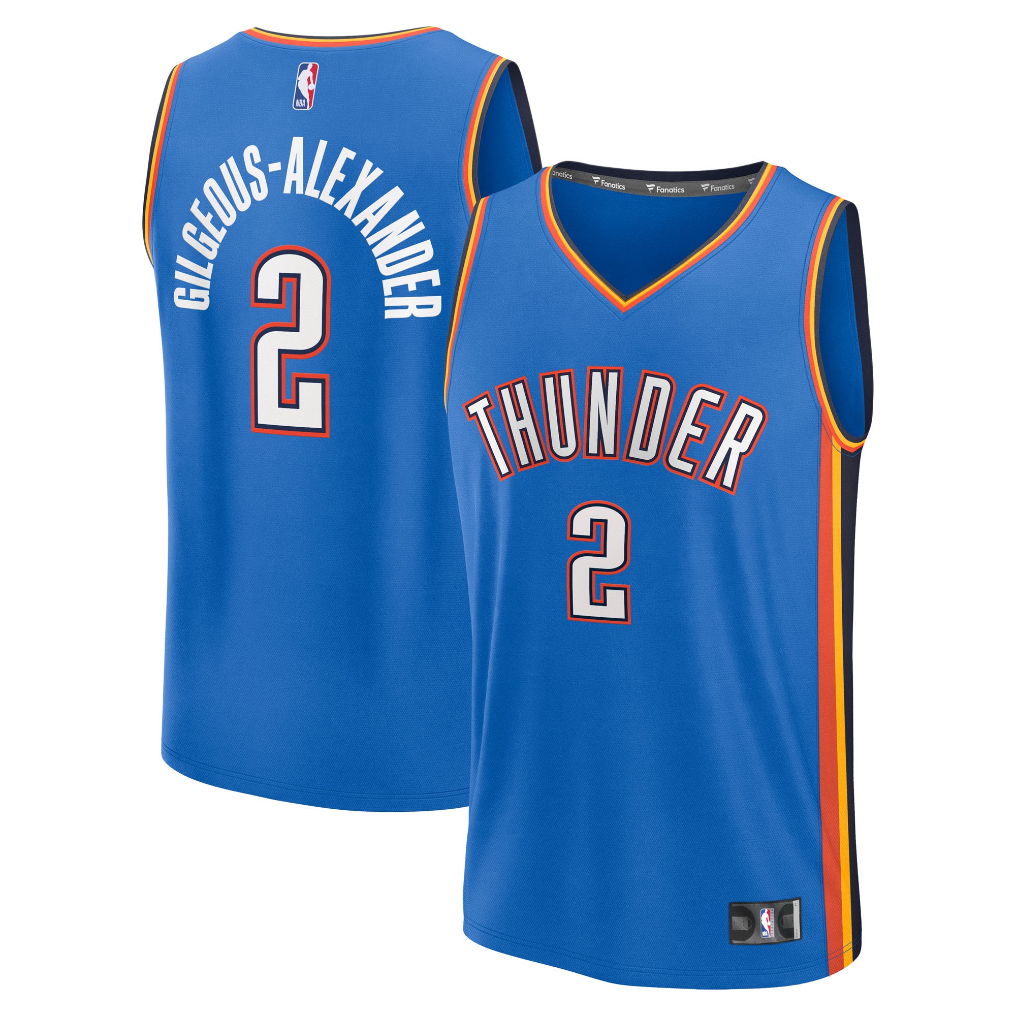 Shai Gilgeous-Alexander Oklahoma City Thunder Fanatics Youth Fast Break Player Jersey - Icon Edition - Blue