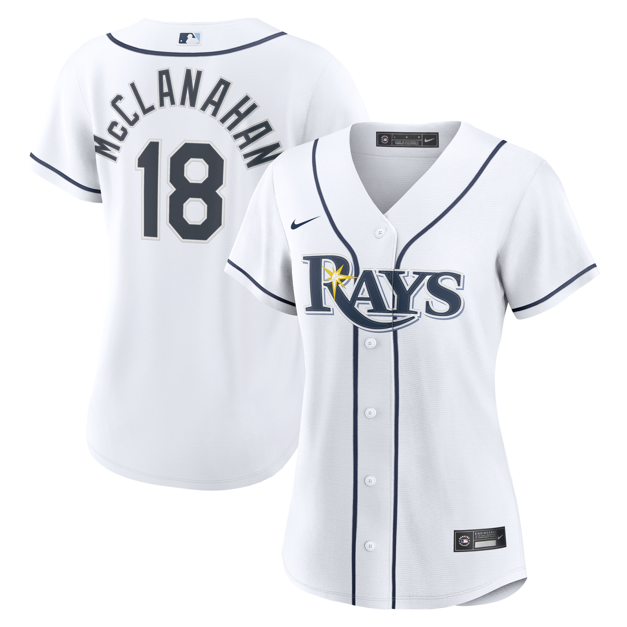 Shane McClanahan Tampa Bay Rays Women's Home Jersey - White