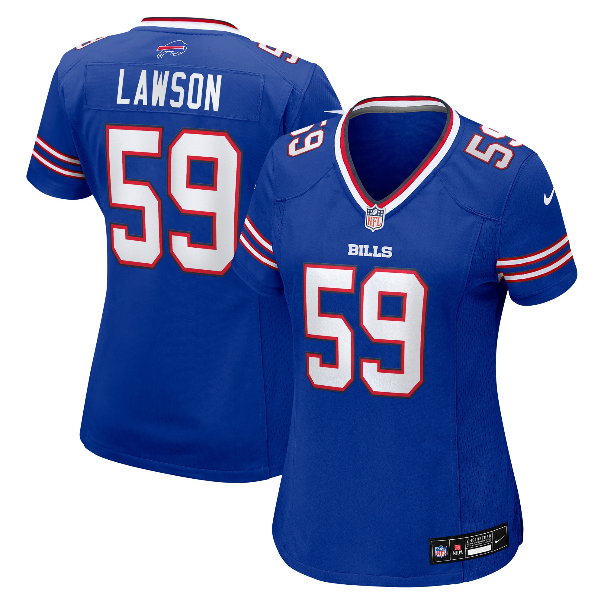 Shaq Lawson Buffalo Bills Women's Team Game Jersey - Royal