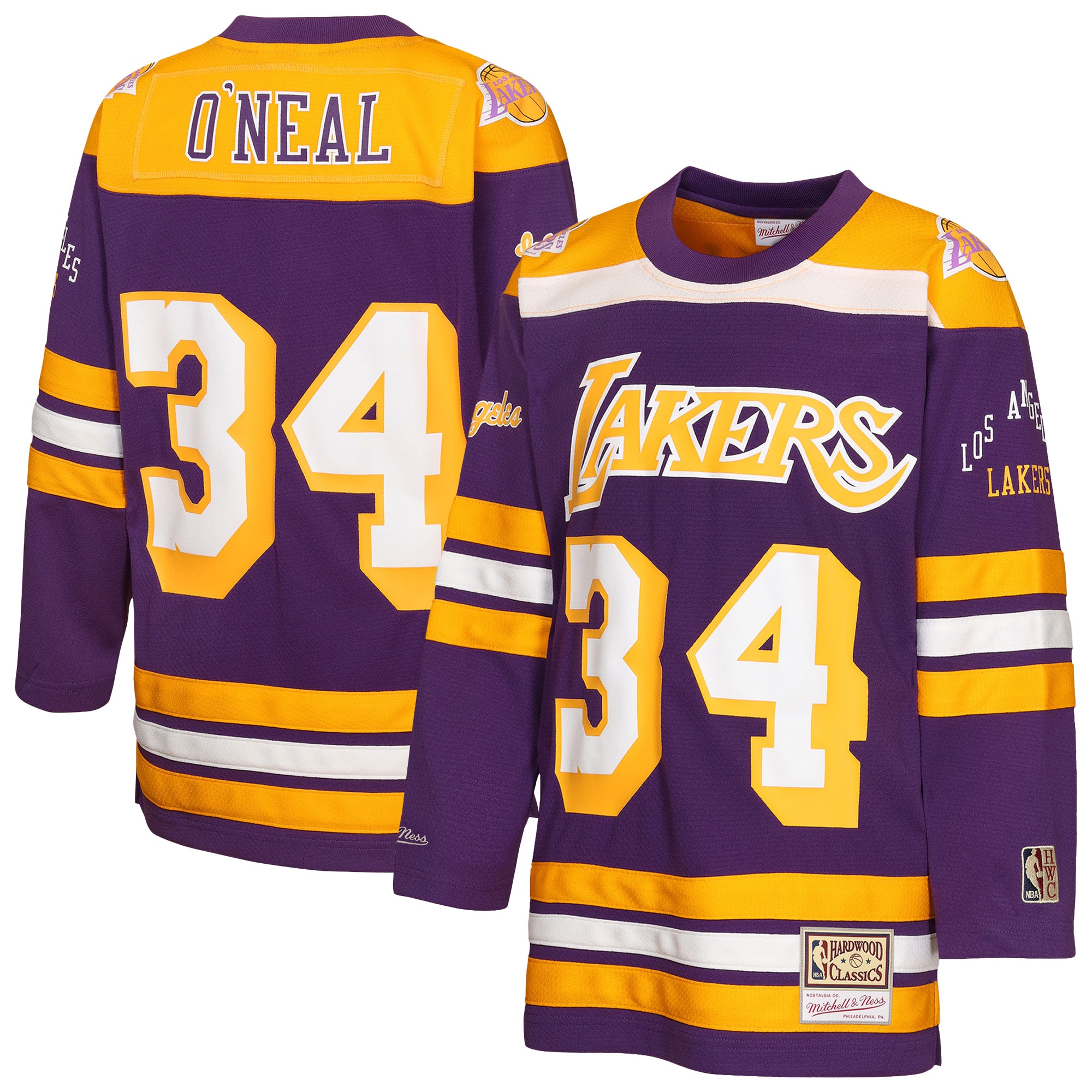 Shaquille O'Neal Los Angeles Lakers Youth Maxxed Out 2.0 Fashion Hockey Jersey - Purple